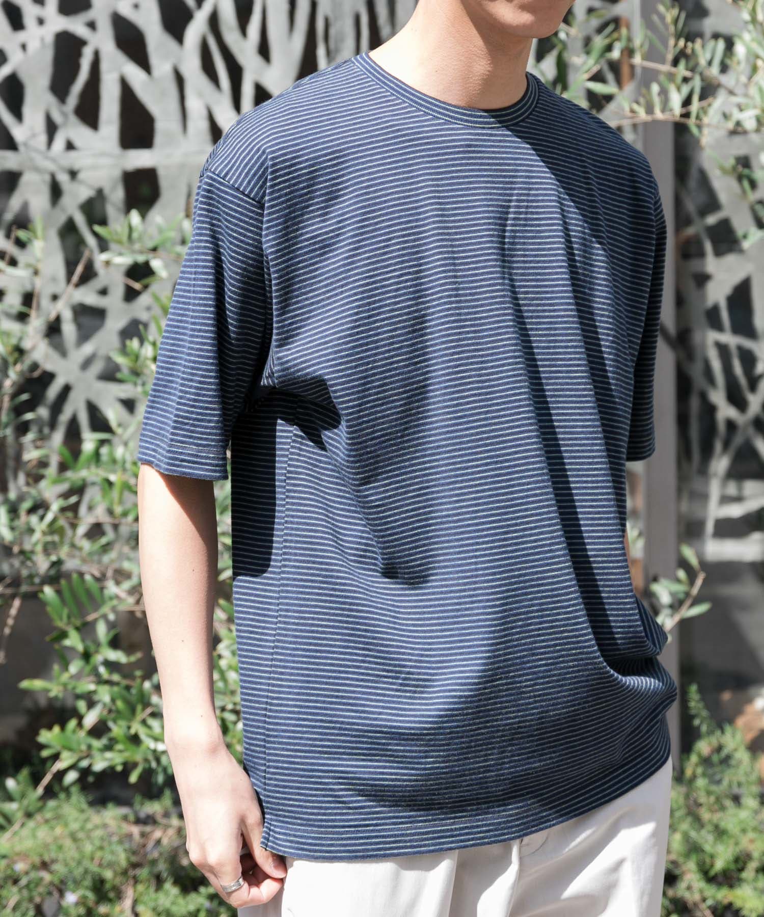 FORK&SPOON　マルチカラーボーダーTシャツ