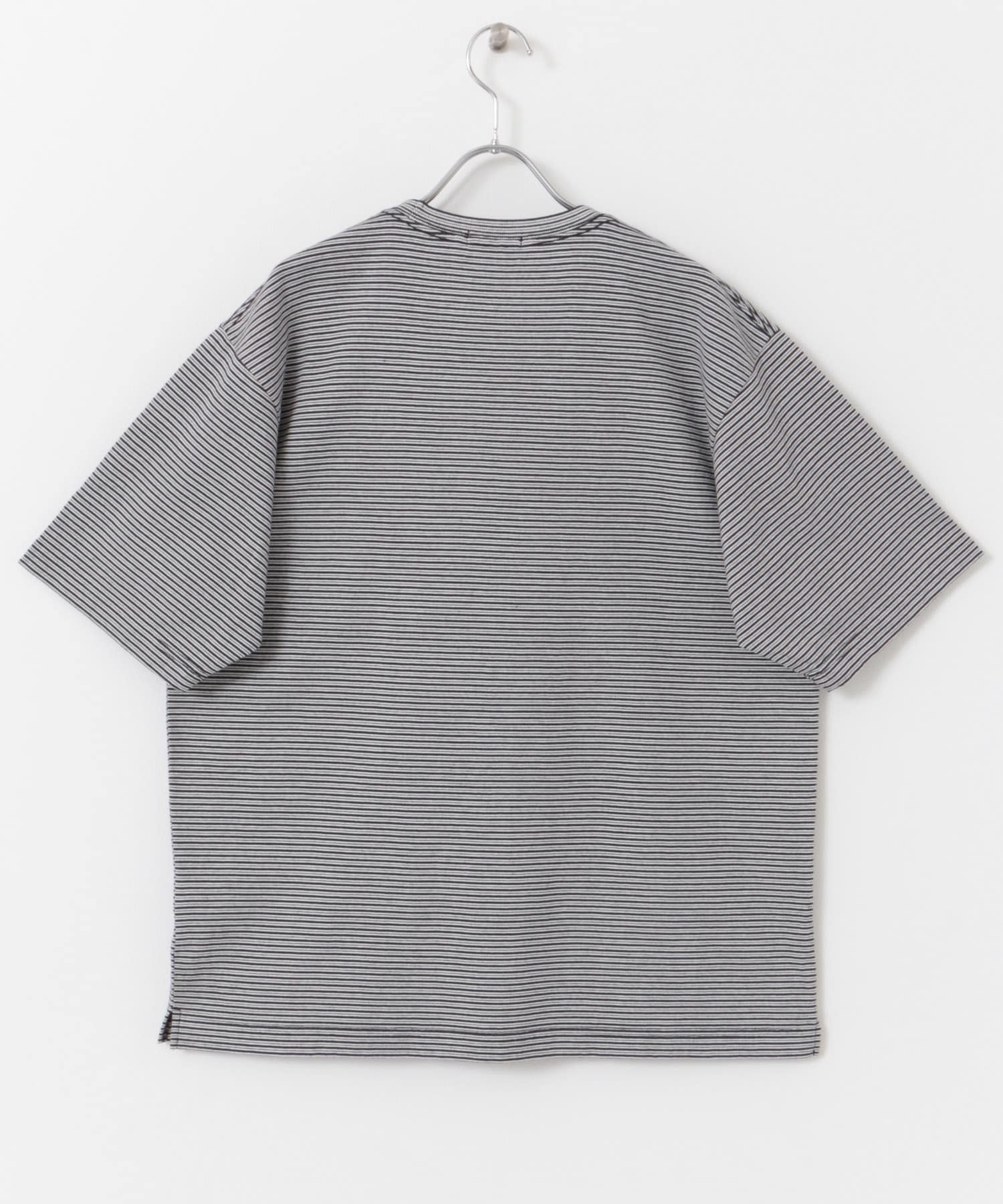 FORK&SPOON　マルチカラーボーダーTシャツ BLACK 4