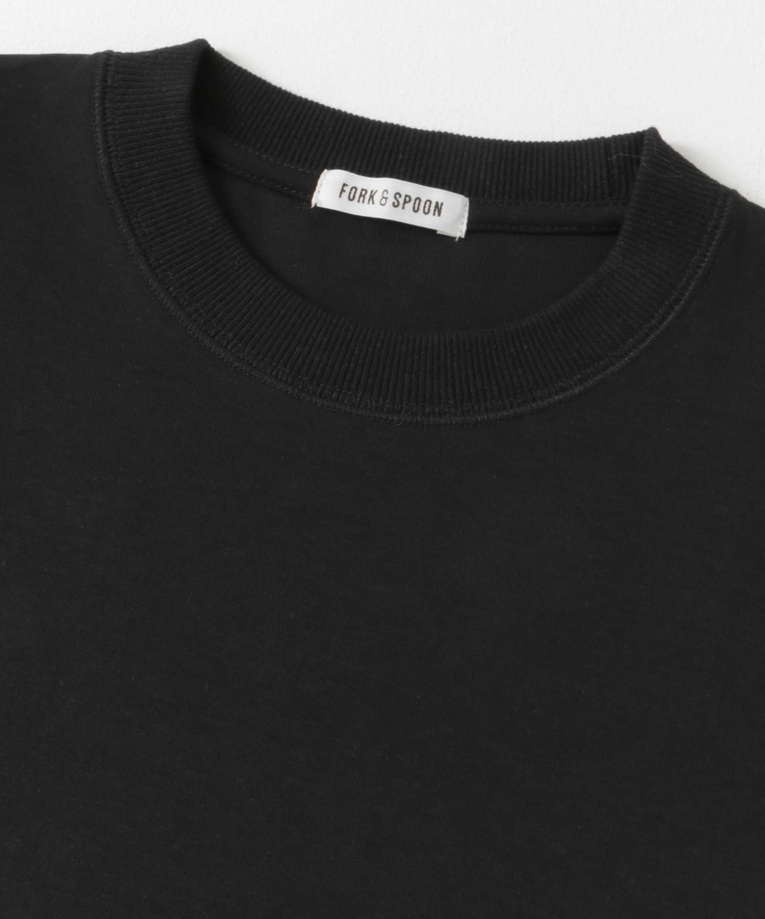 FORK&SPOON　ストレッチダンボールショートスリーブTシャツ BLACK 4