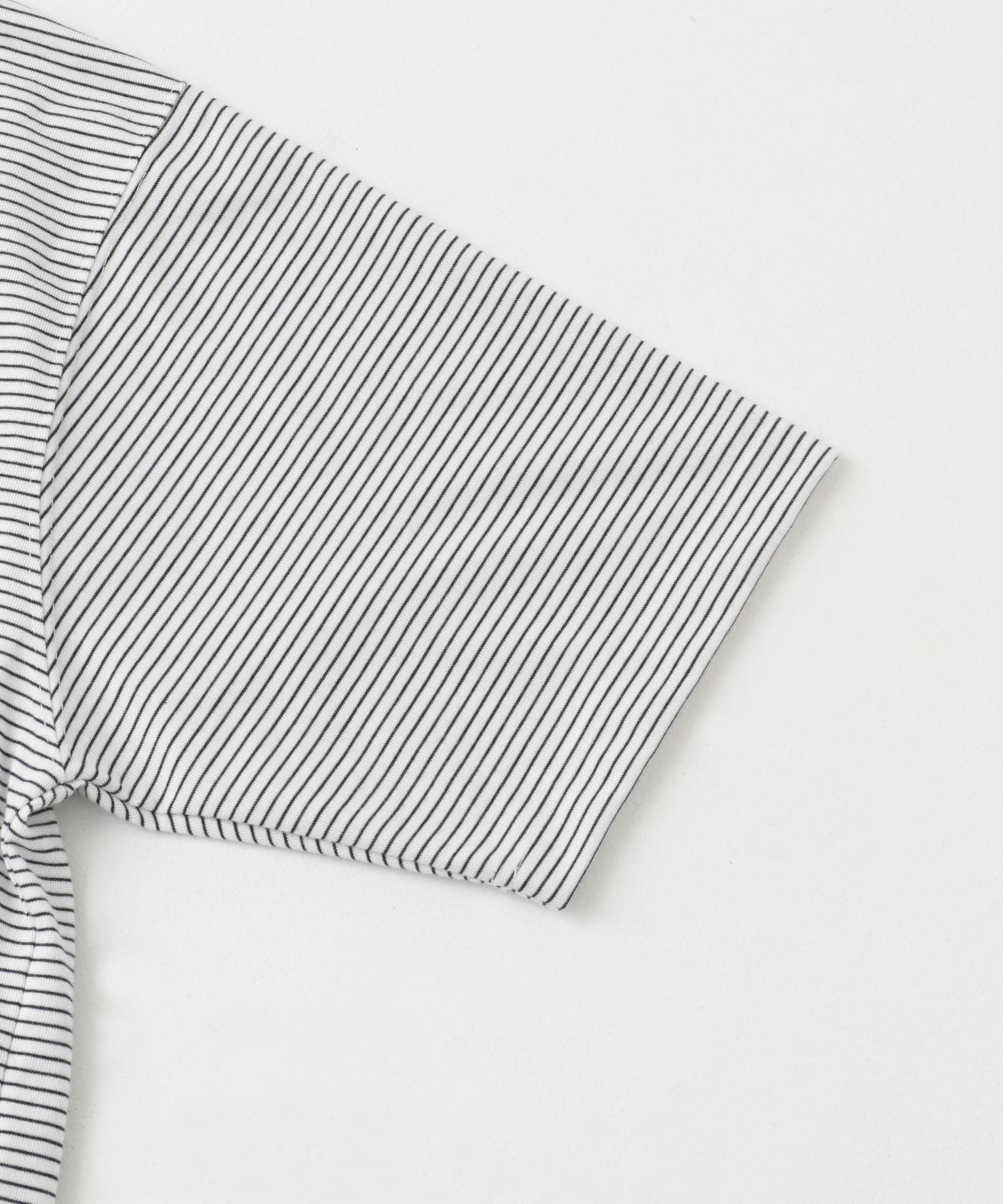 FORK&SPOON　ボーダープレーティングショートスリーブTシャツ OFFxBLK 4