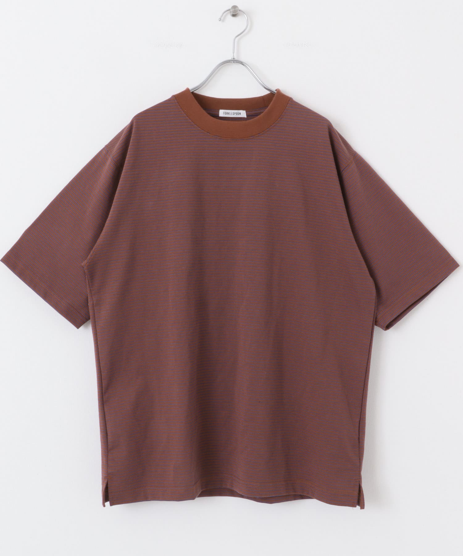 FORK&SPOON　ボーダープレーティングショートスリーブTシャツ TCTxBLU 4