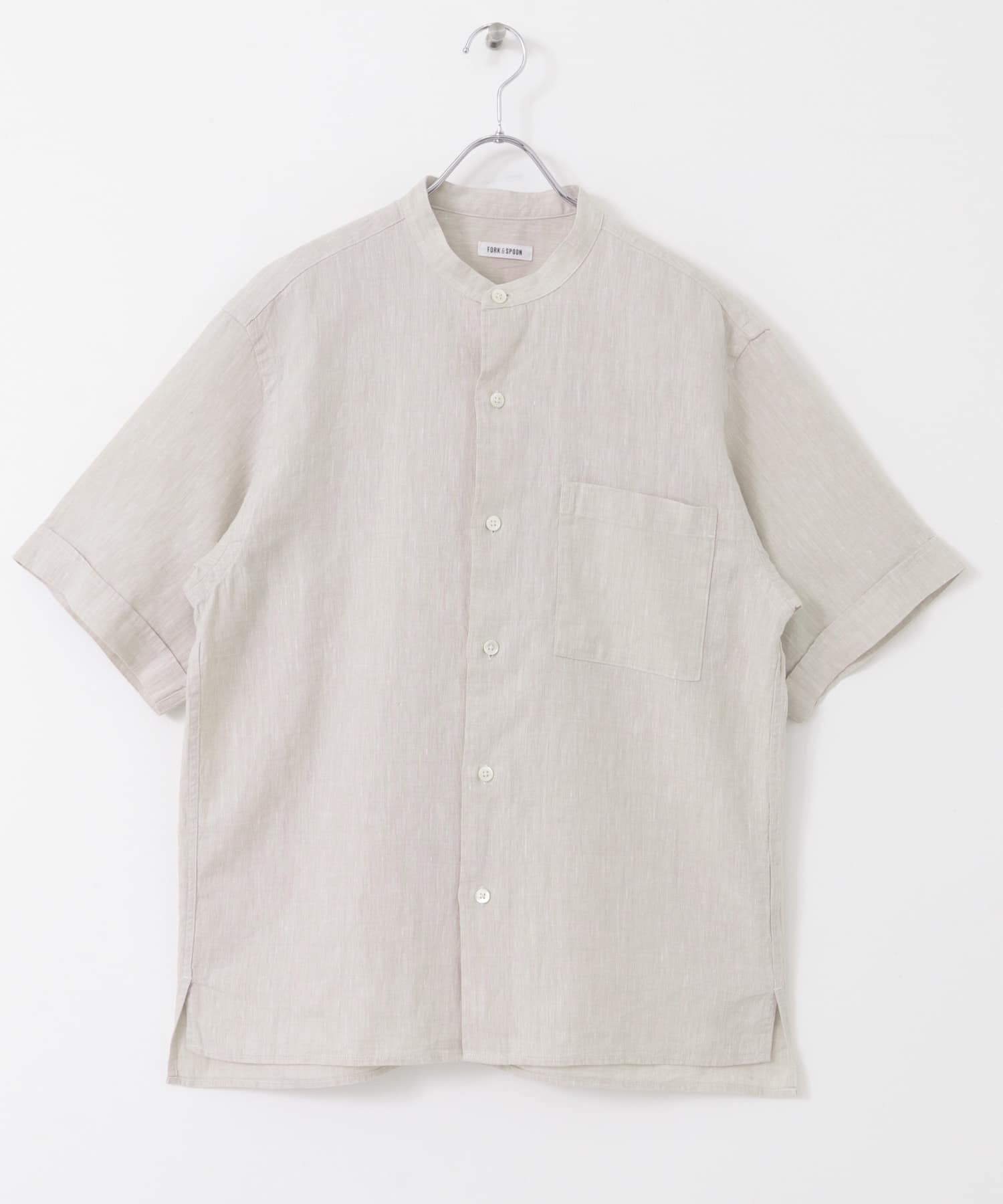 FORK&SPOON　コットンリネンショートスリーブシャツ NATURAL 4