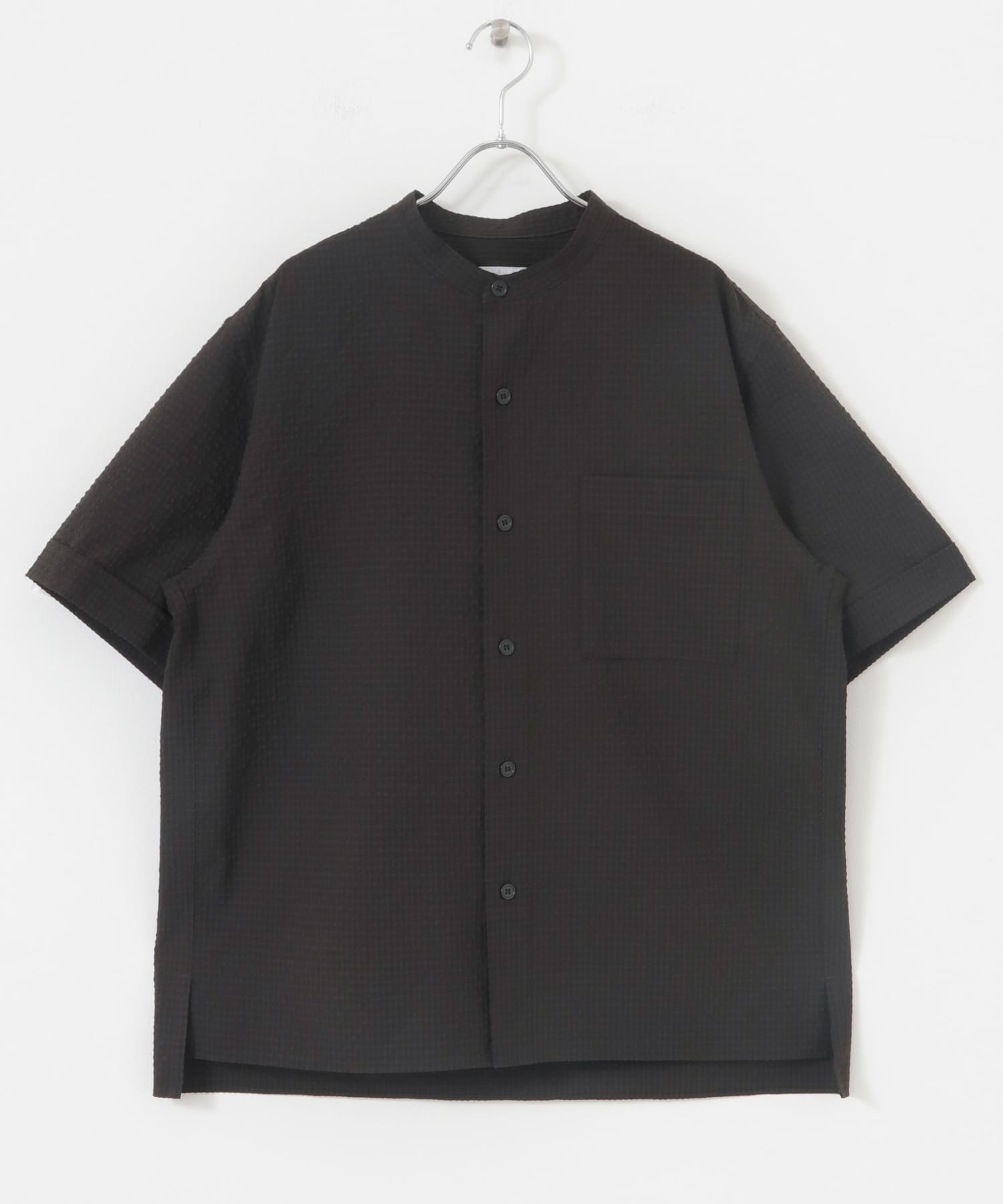 FORK&SPOON　アニヴェンサッカーシャツ DARKBROWN 4