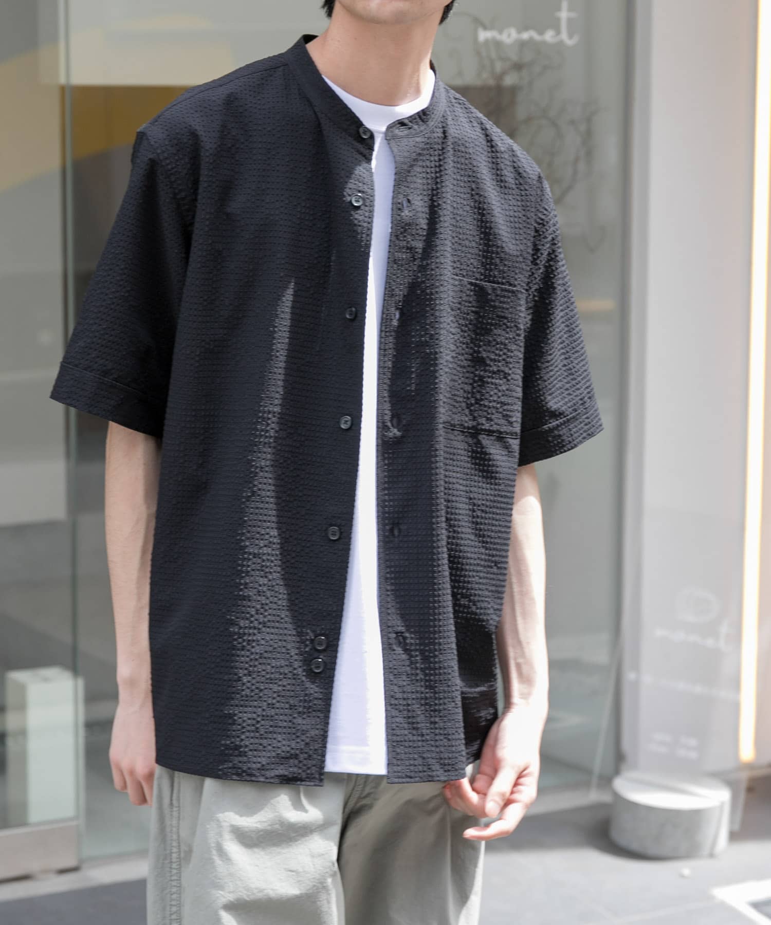 FORK&SPOON　アニヴェンサッカーシャツ