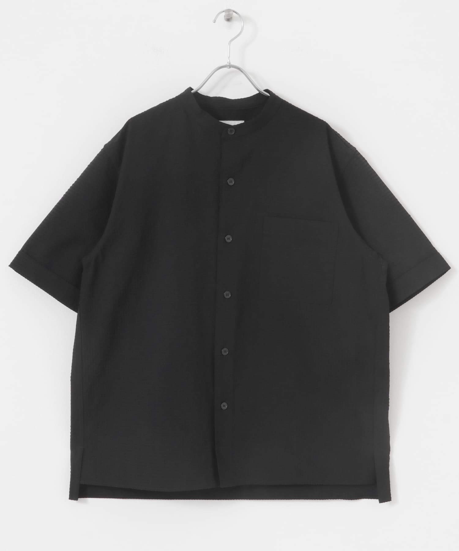 FORK&SPOON　アニヴェンサッカーシャツ BLACK 4