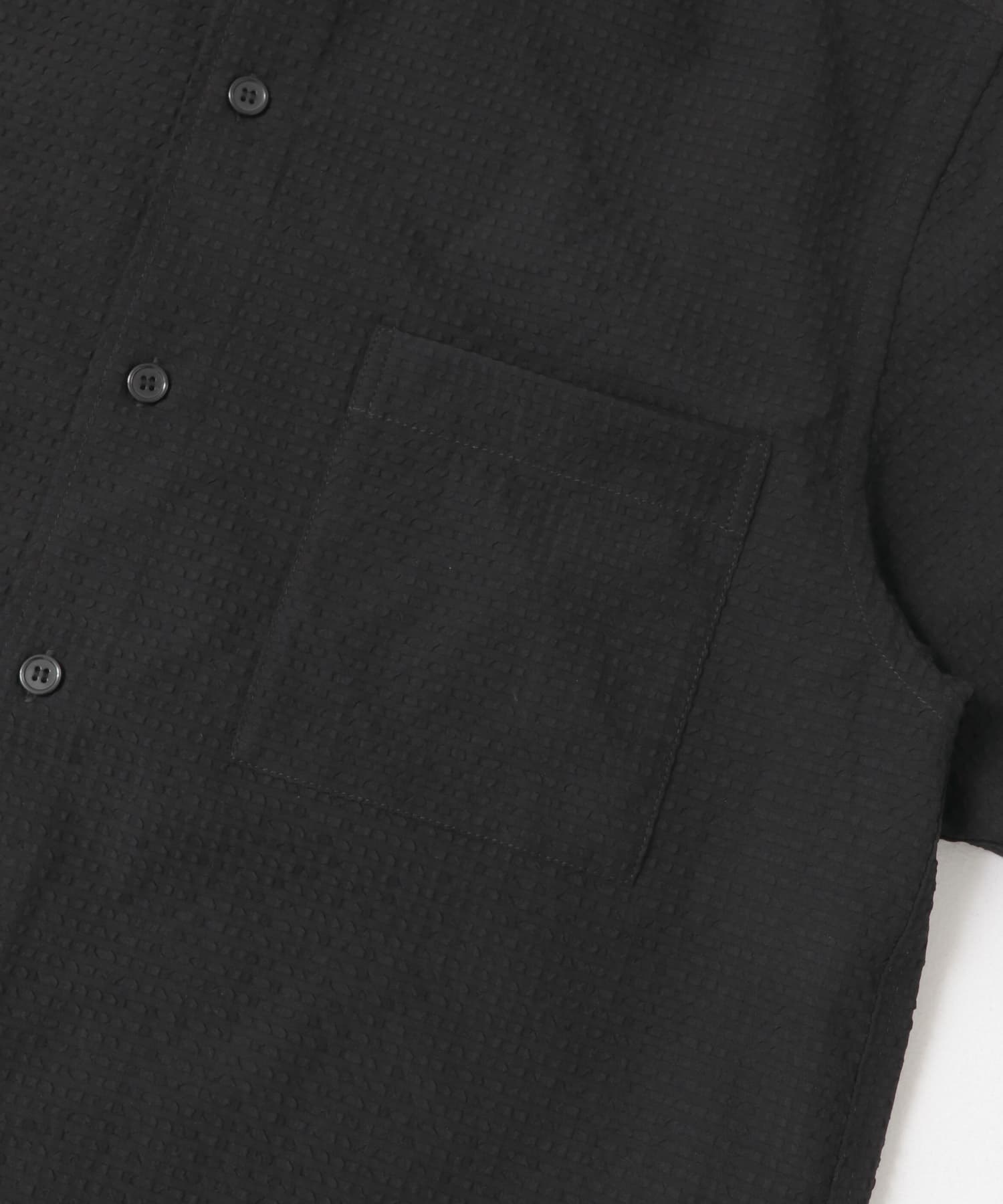 FORK&SPOON　アニヴェンサッカーシャツ BLACK 4
