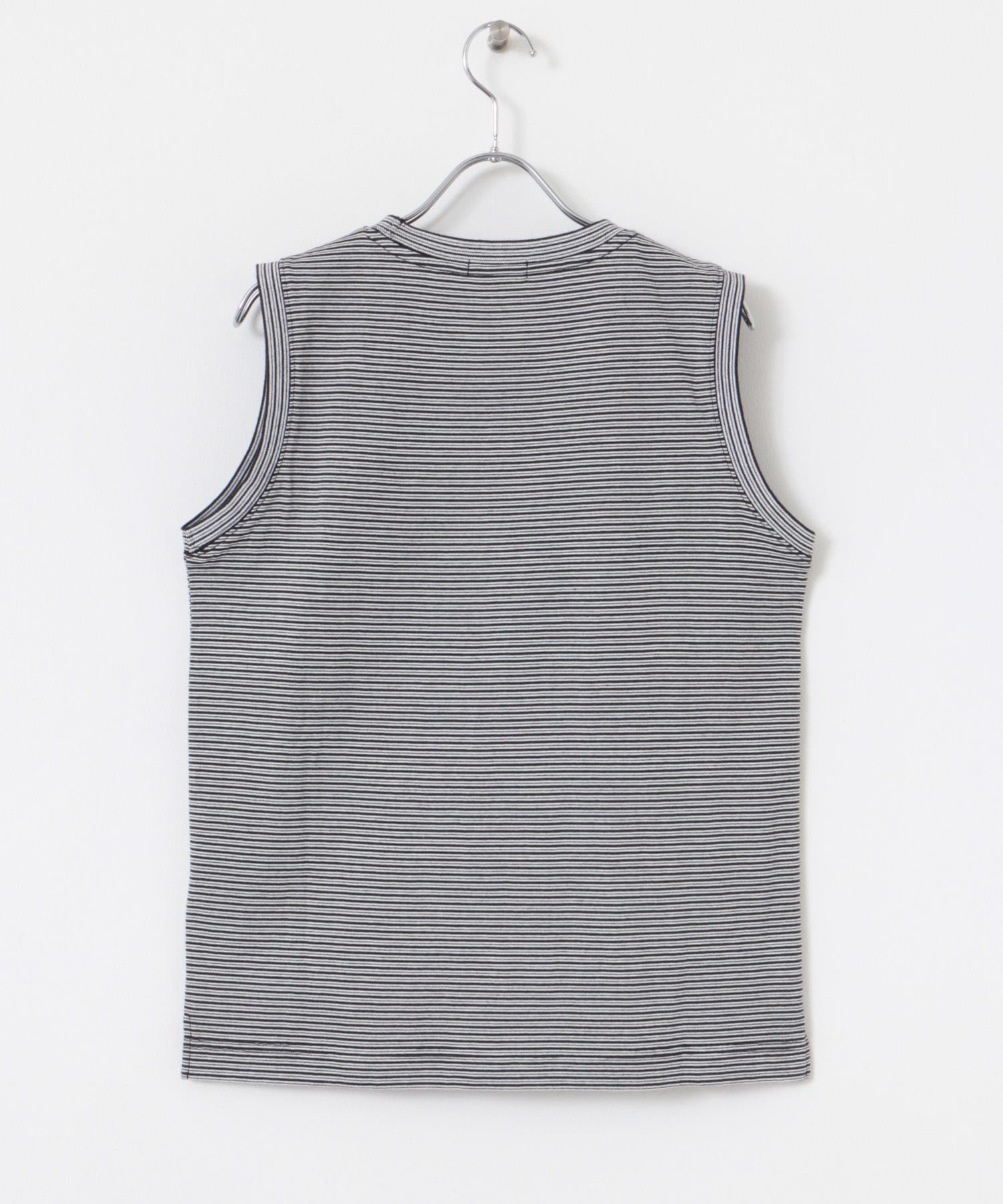 FORK&SPOON　マルチカラーボーダーノースリーブTシャツ BLACK 1