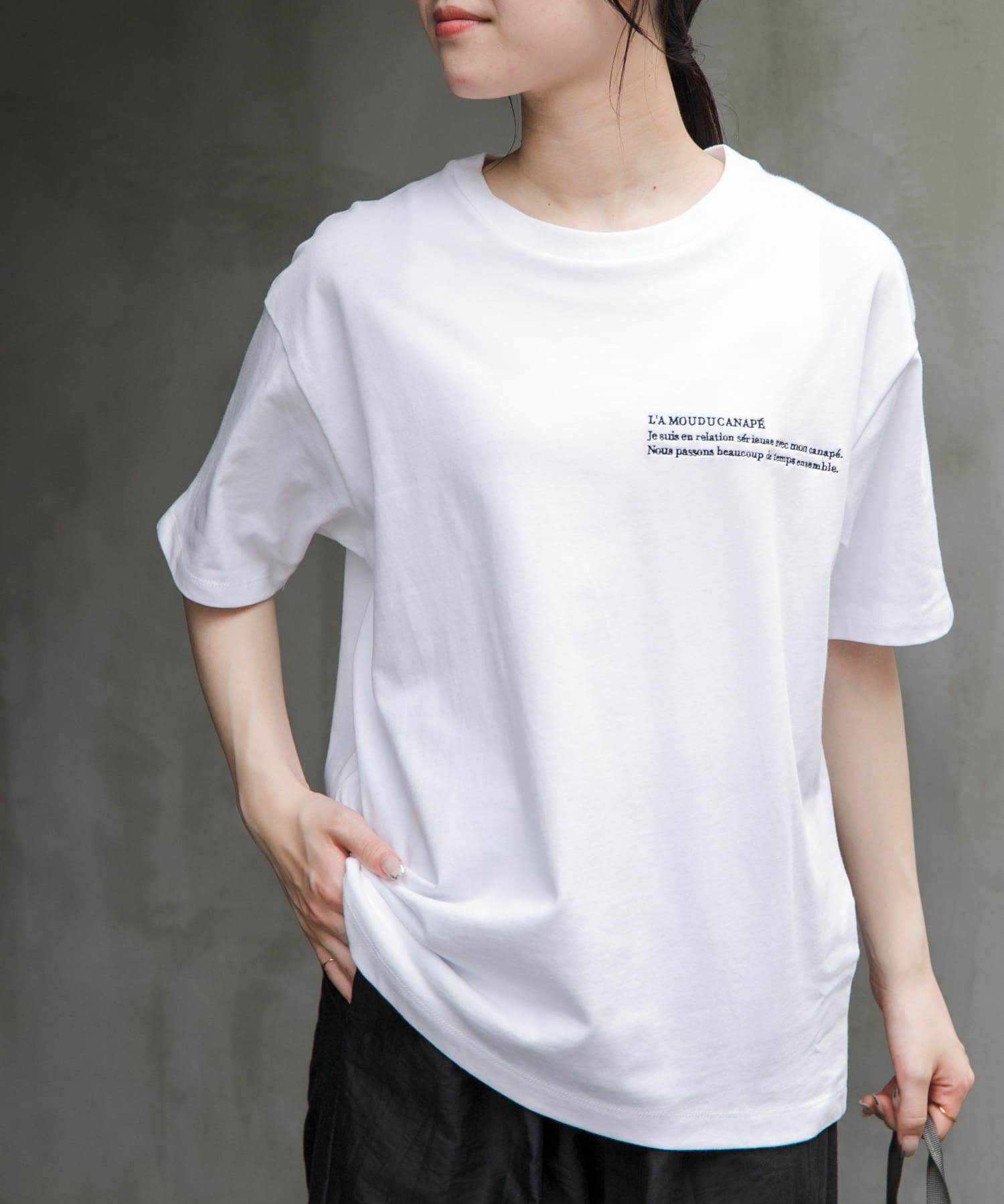 FORK&SPOON　エンブロイダリーTシャツ