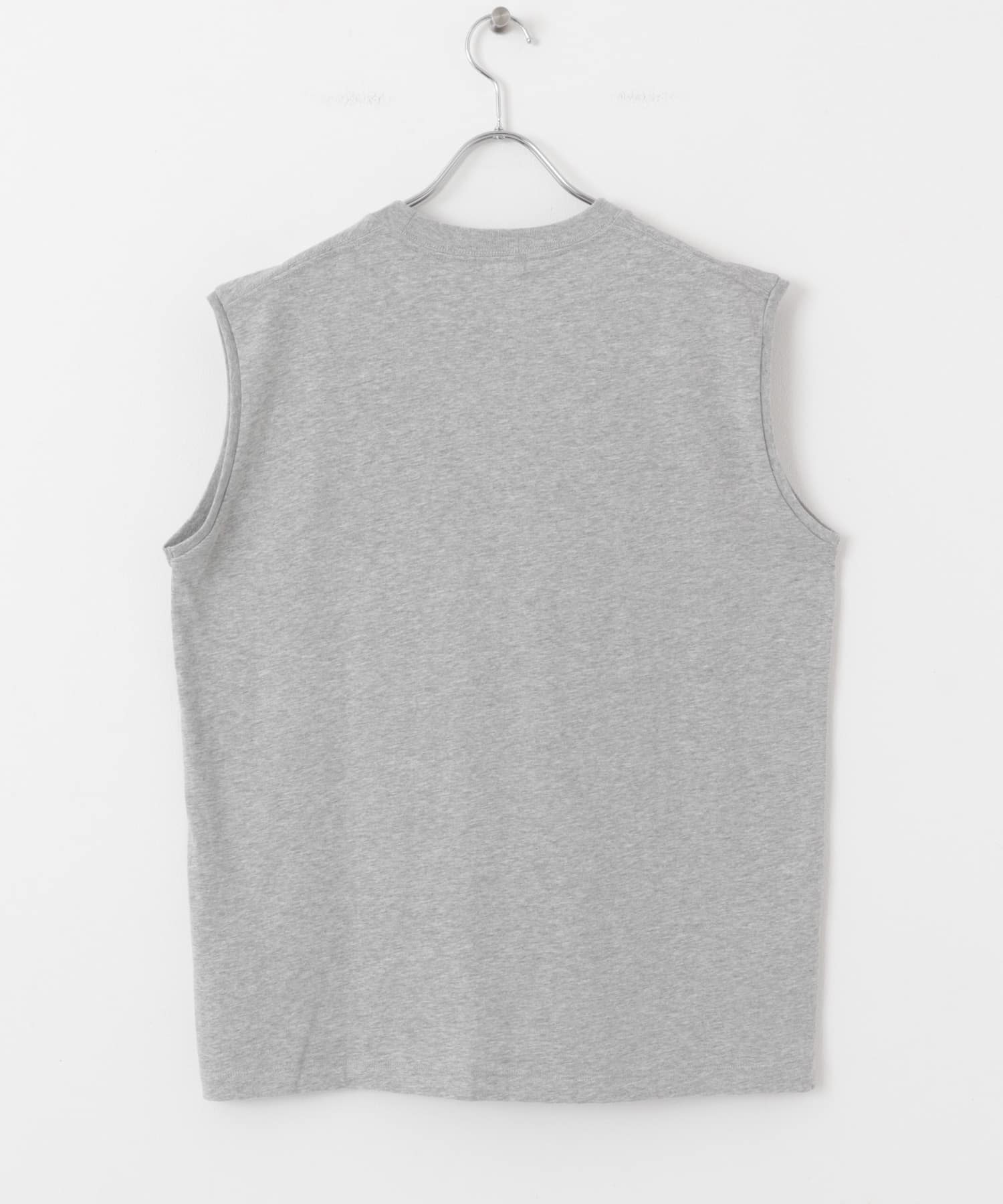 FORK&SPOON　エンブロイダリーノースリーブTシャツ TOPGRAY 1