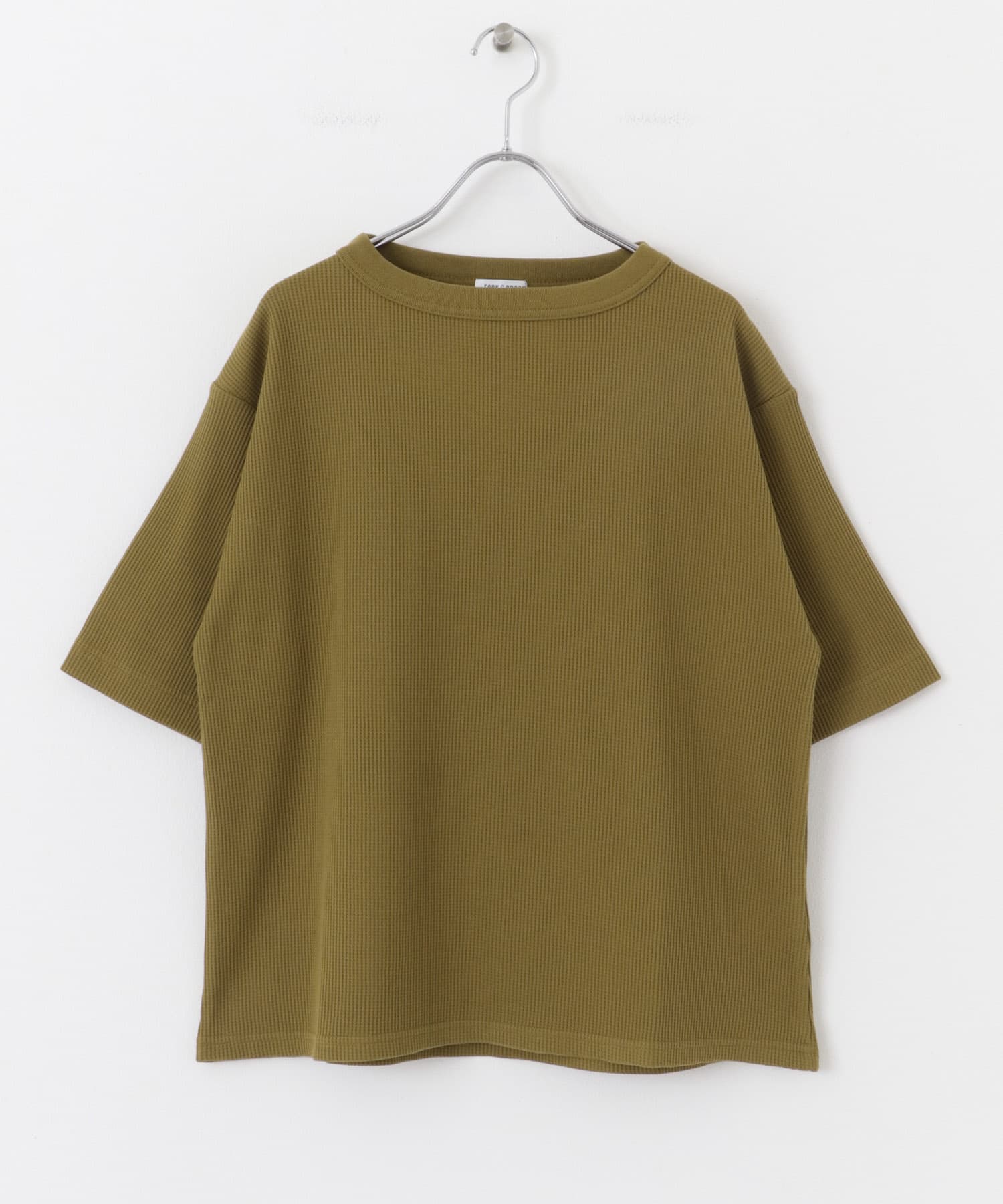 FORK&SPOON　ミニワッフル5分袖Tシャツ TURMERIC 1