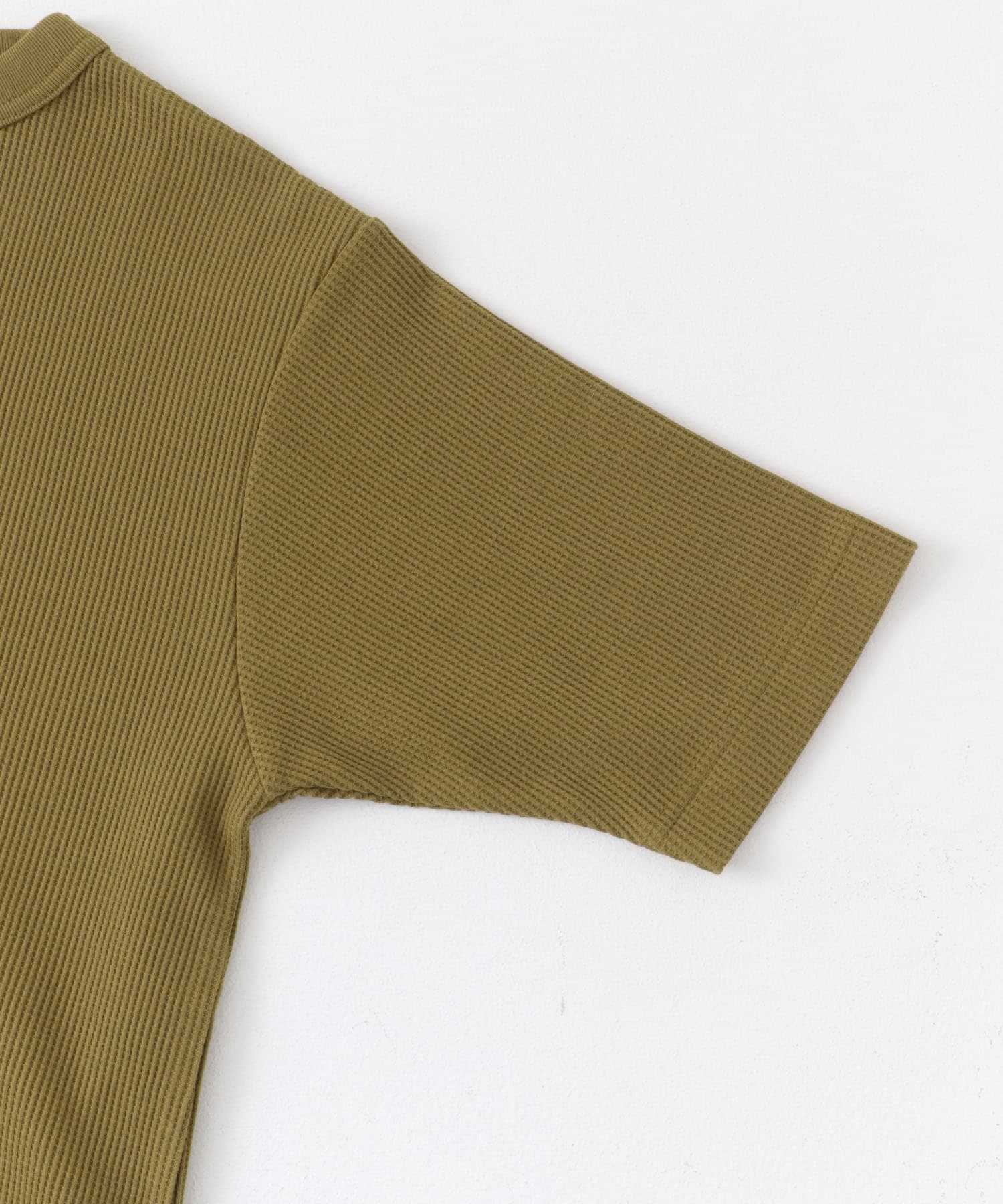 FORK&SPOON　ミニワッフル5分袖Tシャツ TURMERIC 1