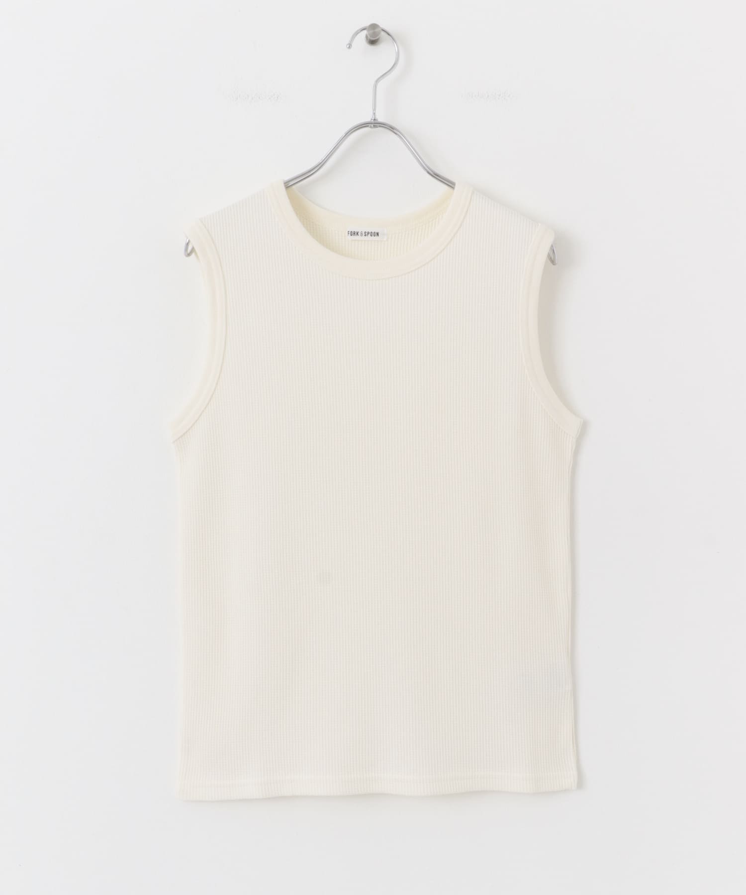 FORK&SPOON　ミニワッフルノースリーブTシャツ OFF 1