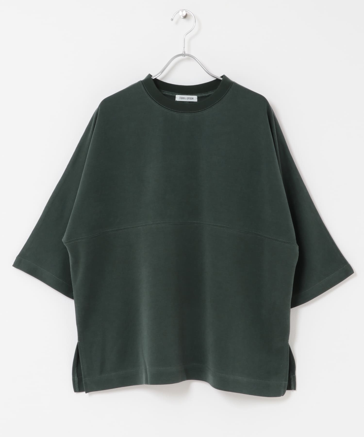 FORK&SPOON　モダールカノコTシャツ DARKGREEN 1