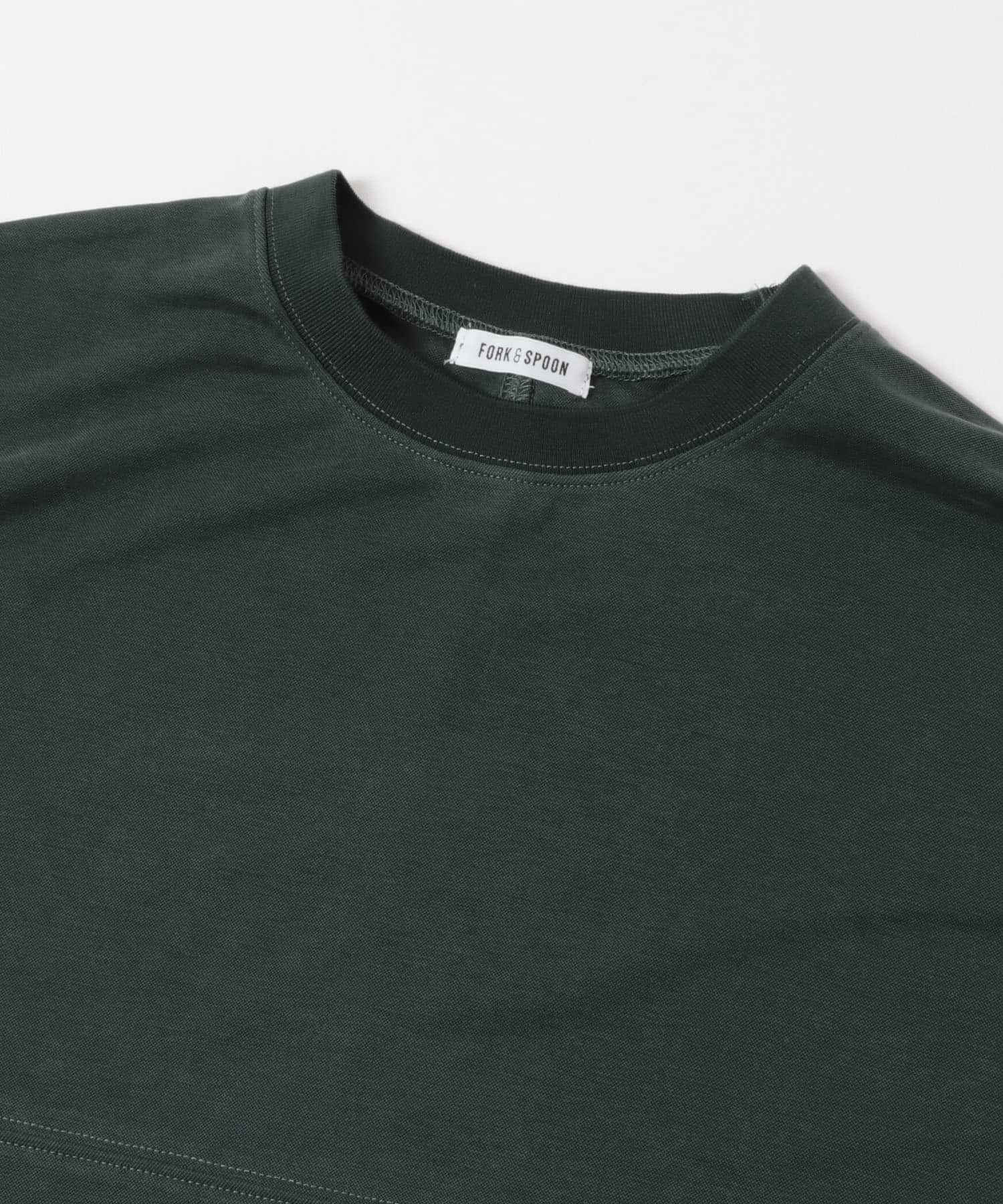 FORK&SPOON　モダールカノコTシャツ DARKGREEN 1