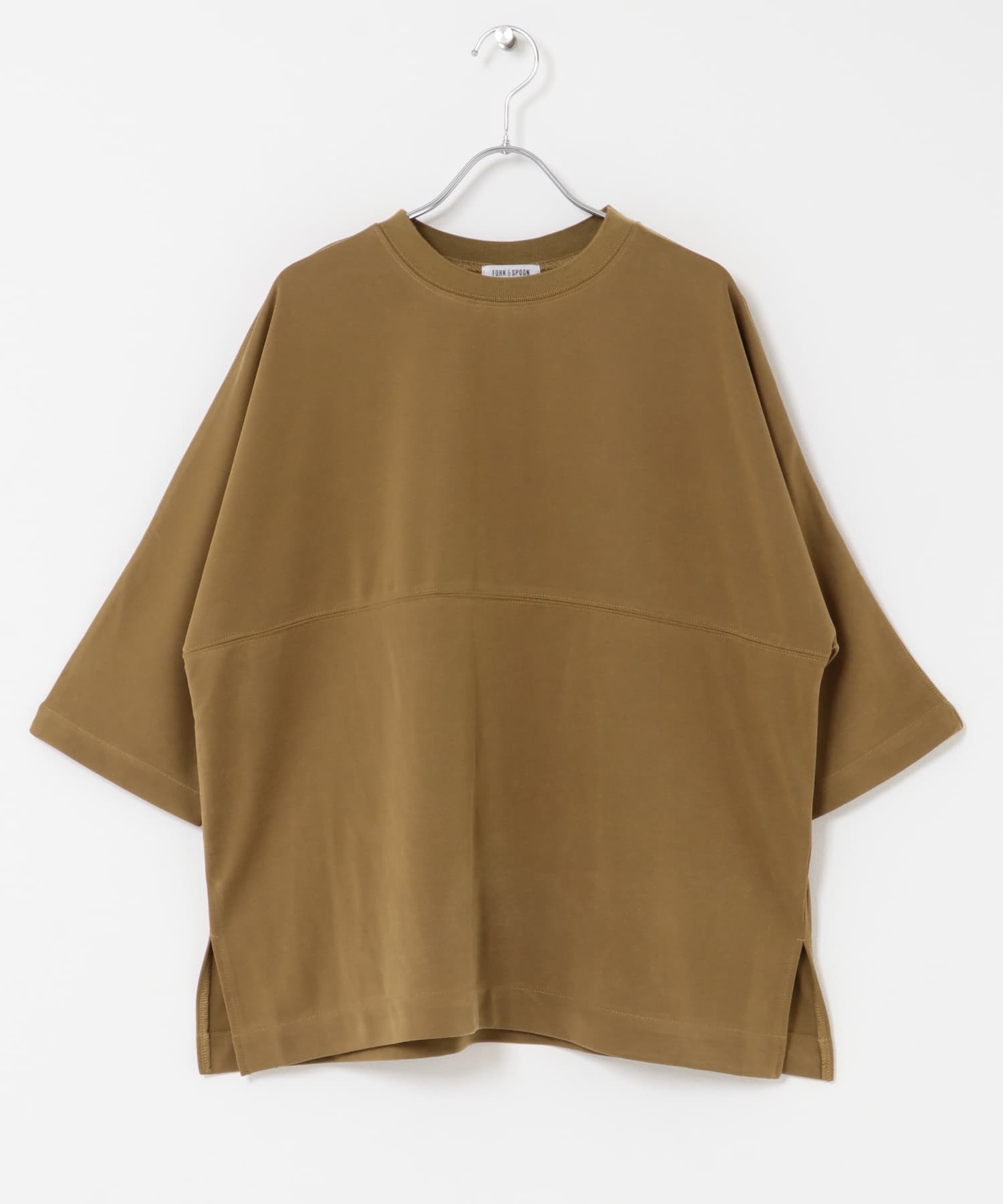FORK&SPOON　モダールカノコTシャツ CAMEL 1