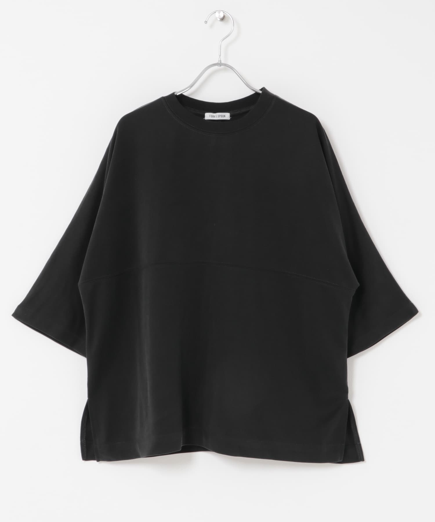 FORK&SPOON　モダールカノコTシャツ BLACK 1