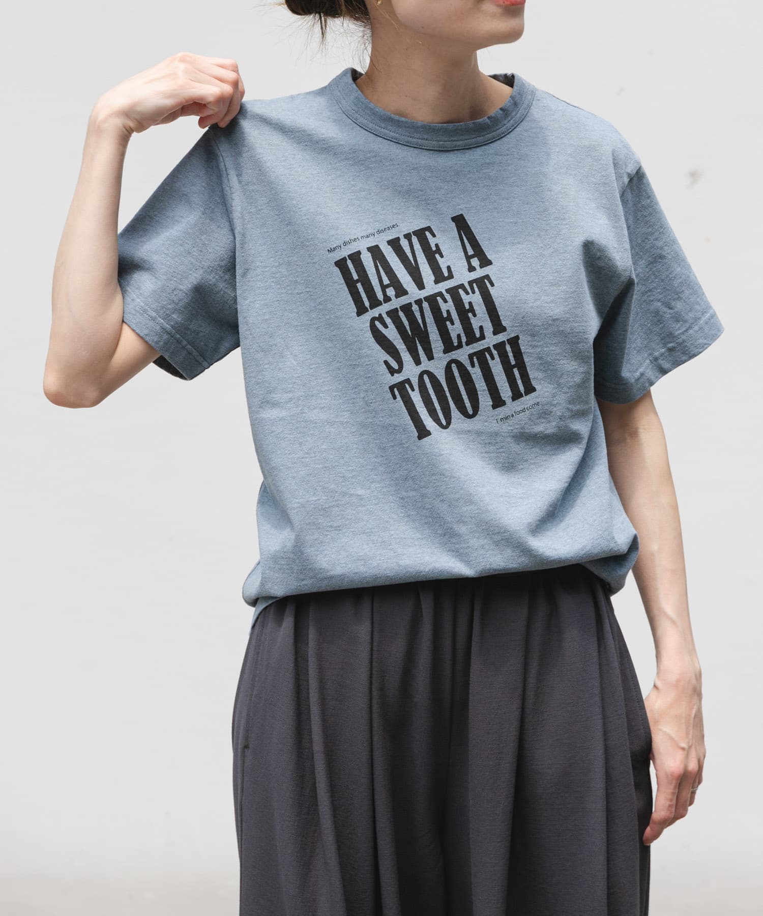 FORK&SPOON　オーバーダイロゴTシャツ