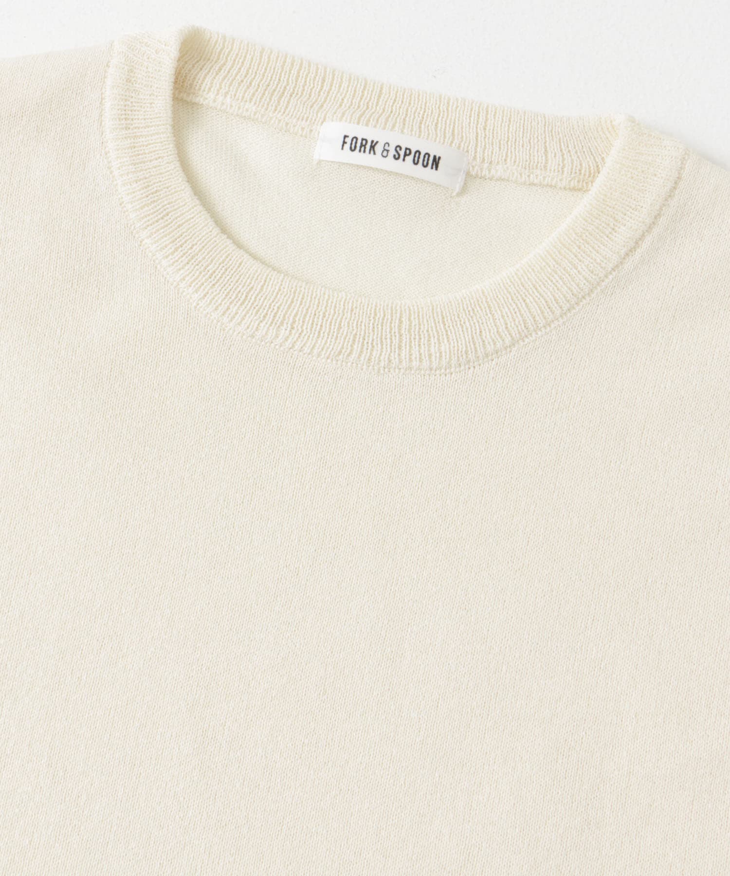 FORK&SPOON　ペーパーニットTシャツ OFF 1
