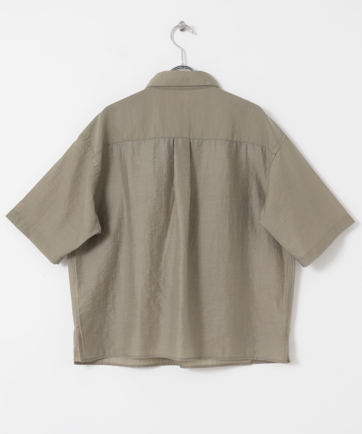 FORK&SPOON　Nylon Woolプルオーバーシャツ TAUPE 1