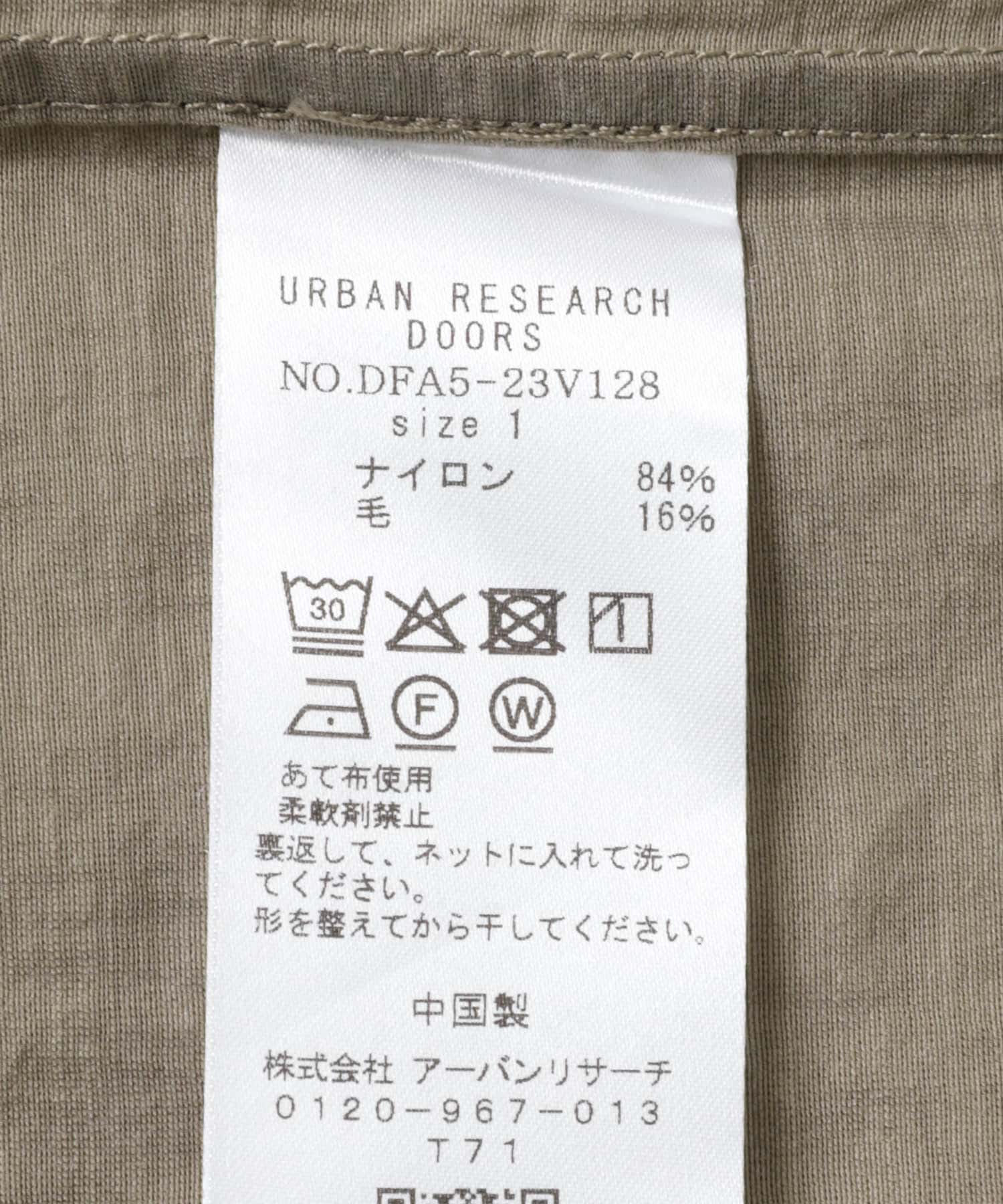 FORK&SPOON　Nylon Woolプルオーバーシャツ TAUPE 1