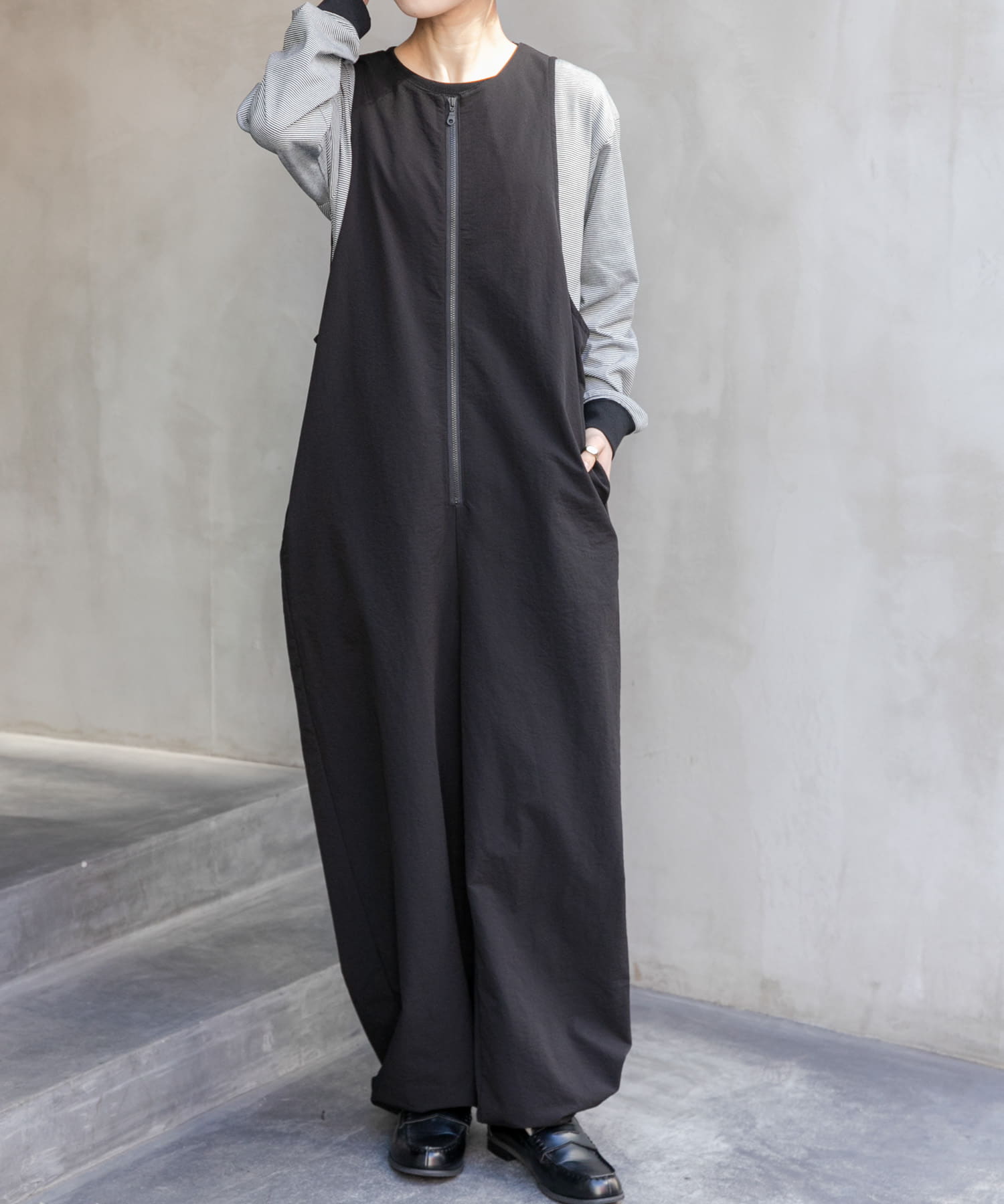 FORK&SPOON　フロントジップオールインワン