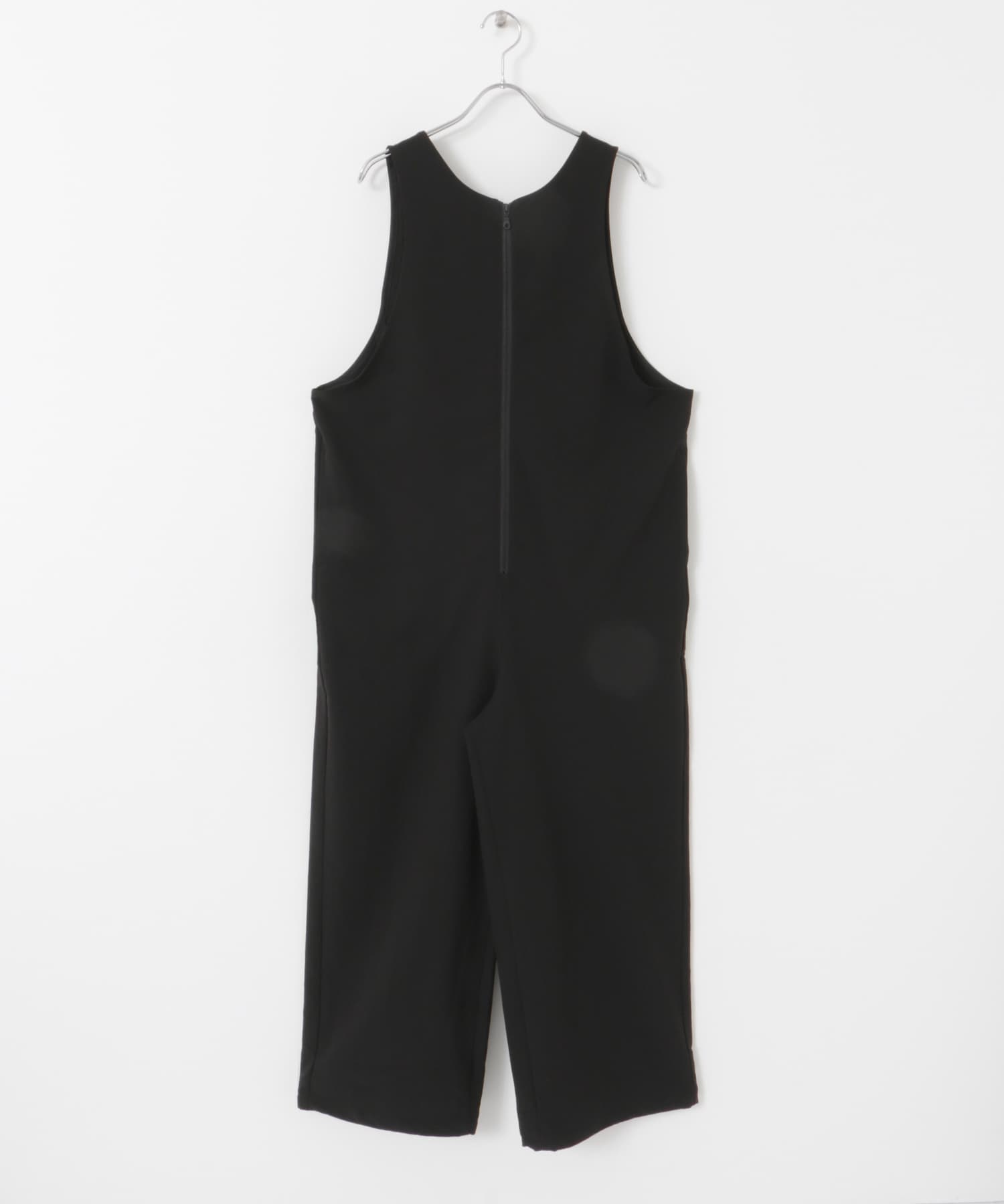 FORK&SPOON　フロントジップオールインワン BLACK 1