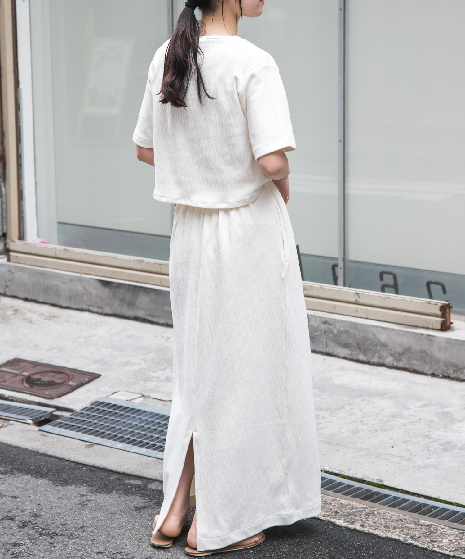 【専用】ワンピース KL WGペッパーシシュウピンタックワンピース - 【シサム工房