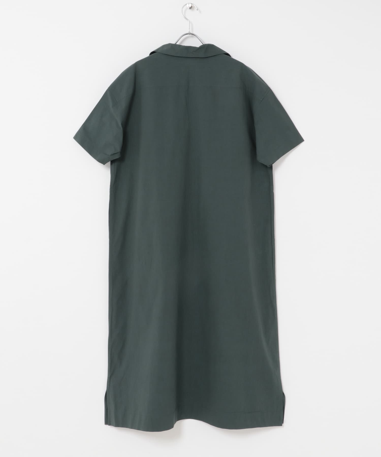FORK&SPOON　スキッパーワンピース DARKGREEN 1