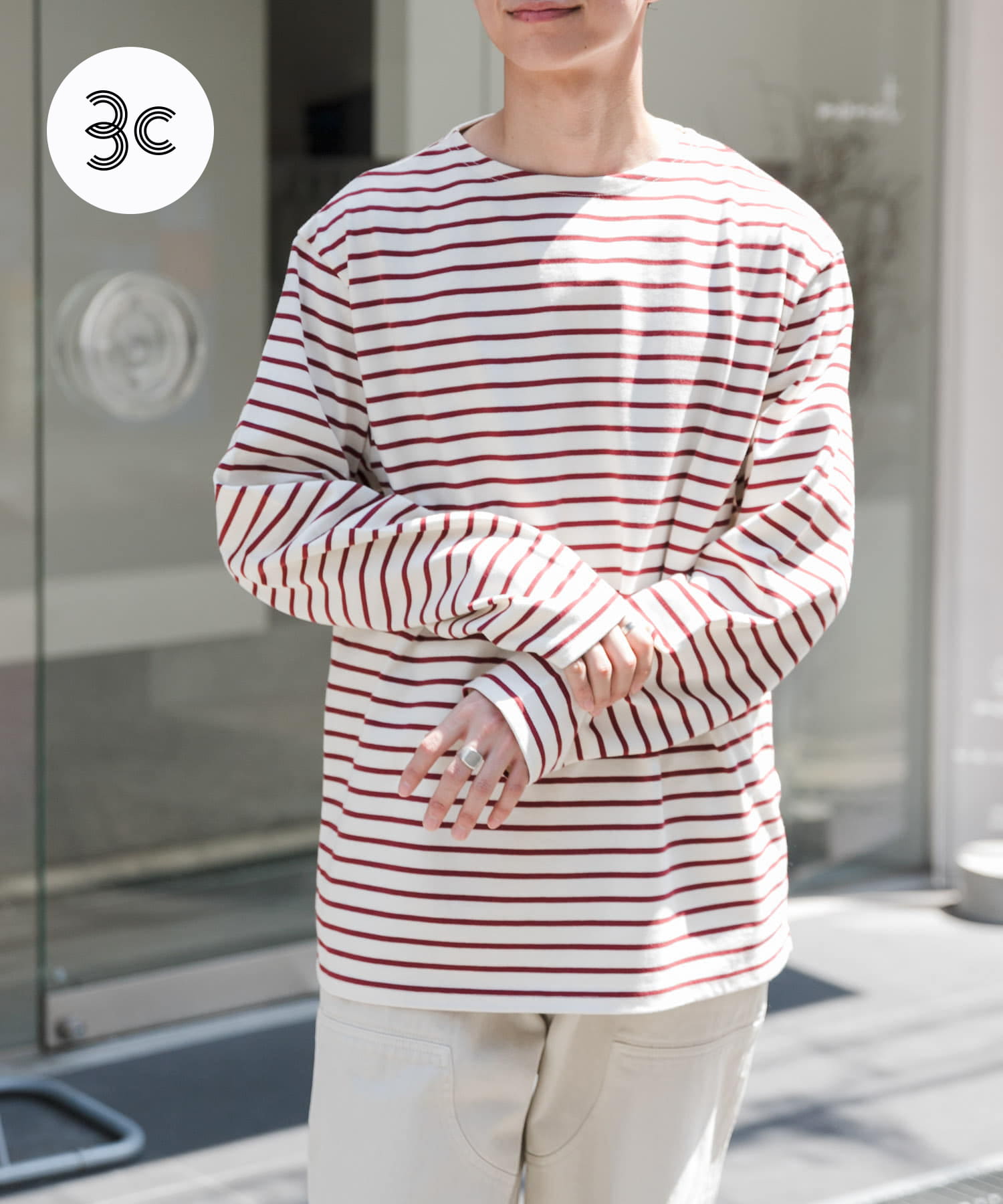 FORK&SPOON　ボートネックボーダー