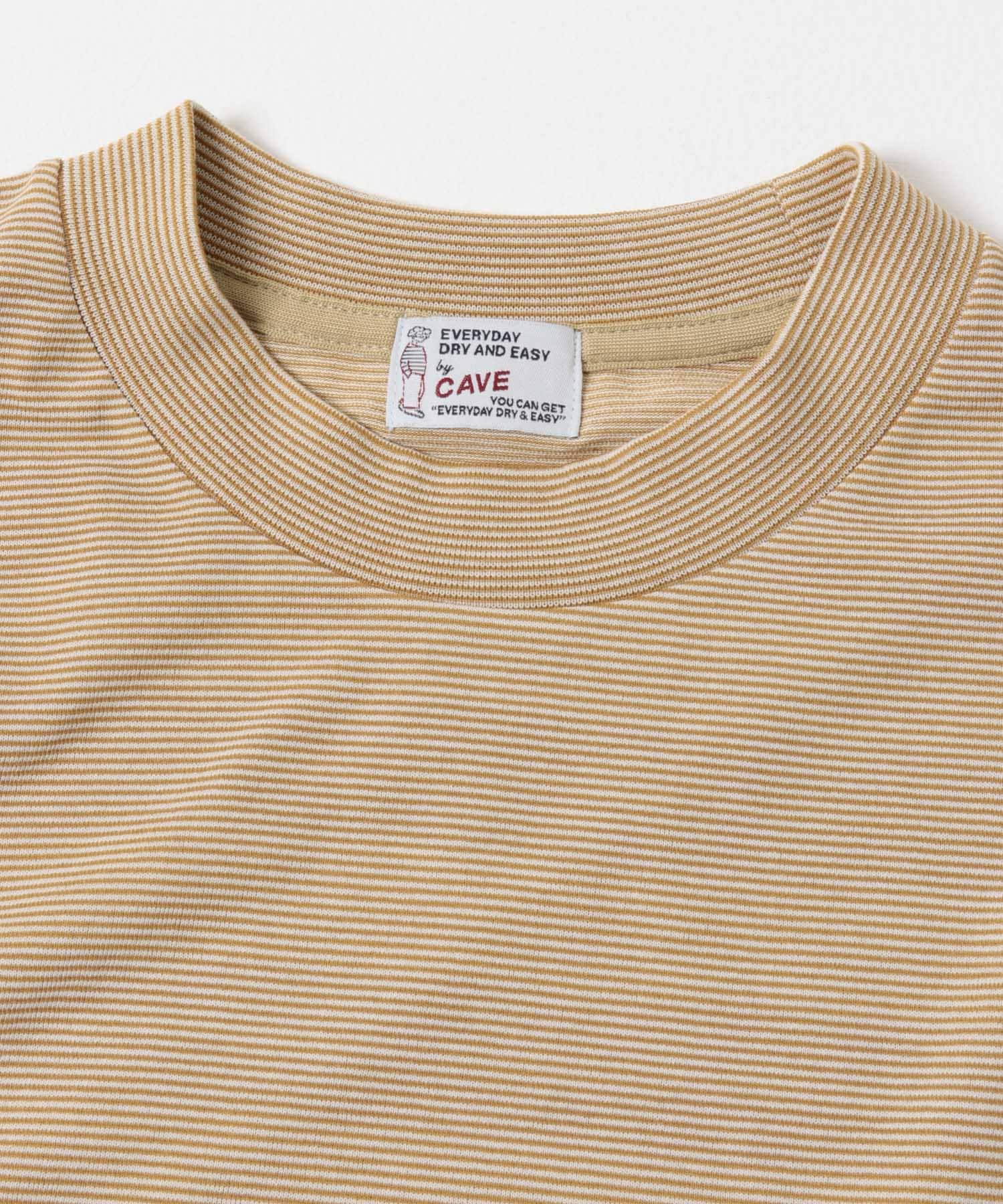 FORK&SPOON　CAVEボーダーロングスリーブTシャツ BEIGExOFF 4