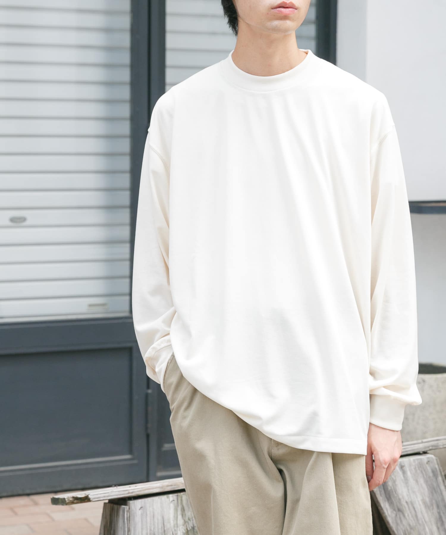 FORK&SPOON　CAVEジャージーロングスリーブTシャツ