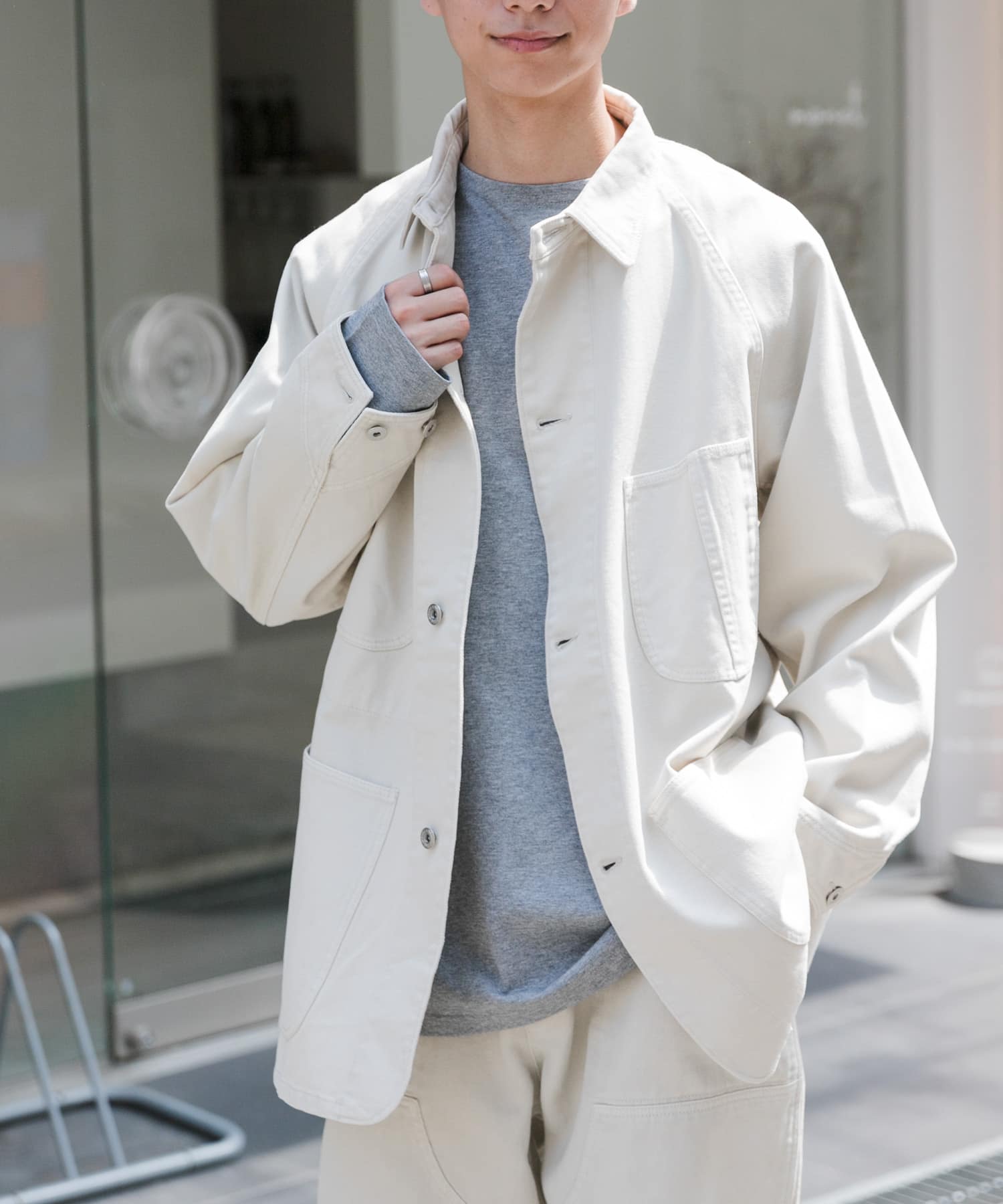 FORK&SPOON　ガーメントダイツイルカバーオール