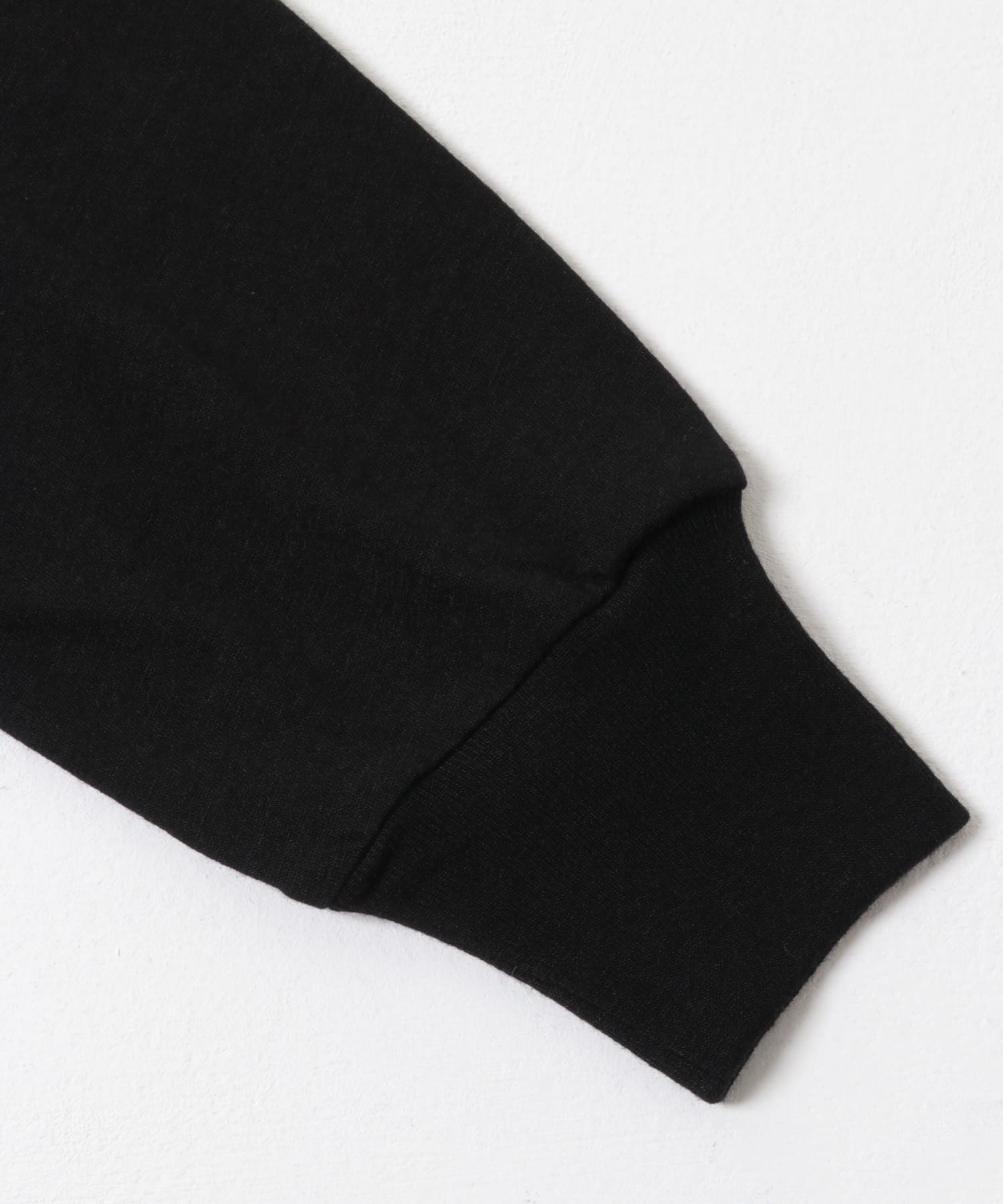 FORK&SPOON　ウール混クルーネックカットソー BLACK 1