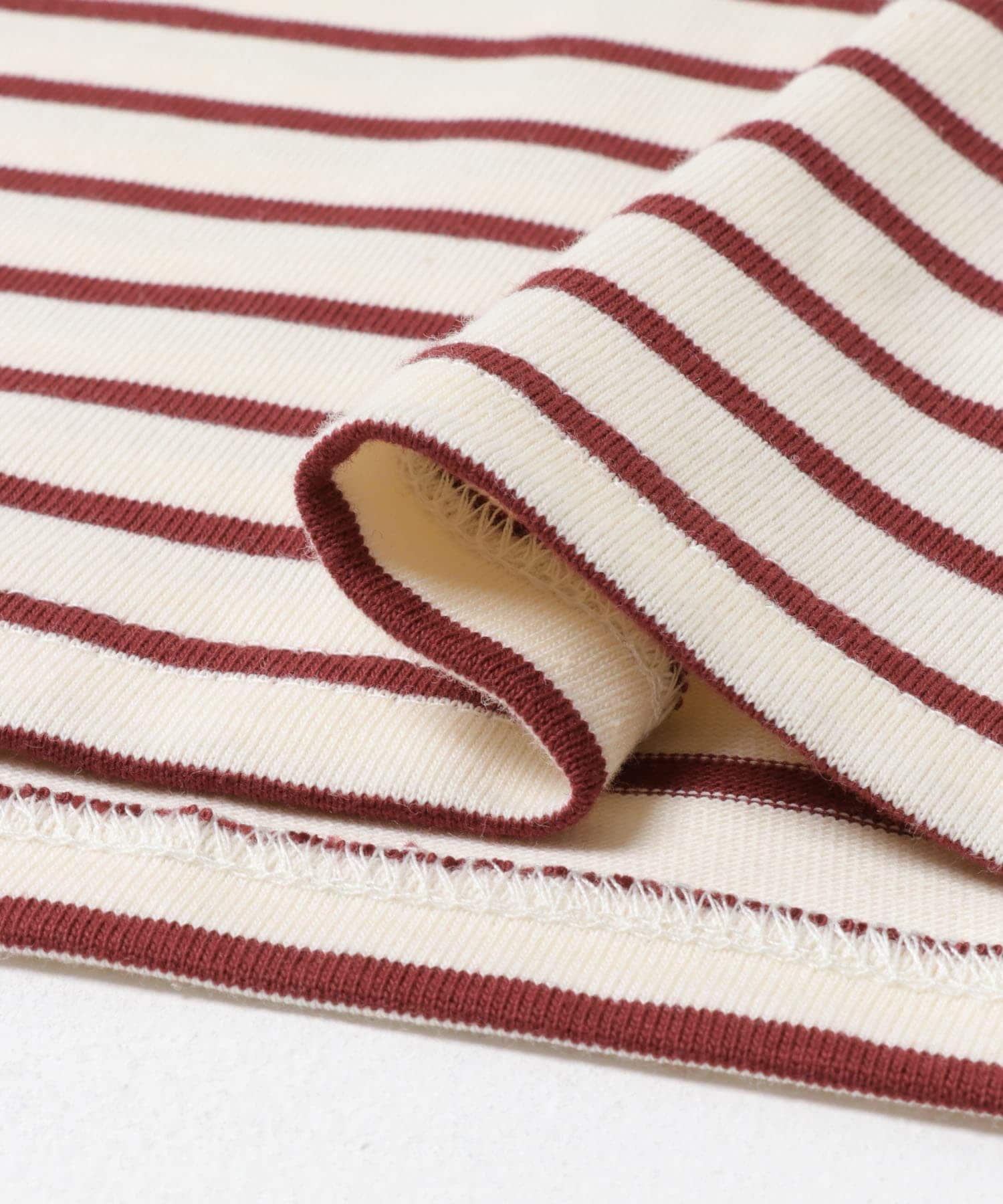 FORK&SPOON　ボートネックボーダー ECR×RED 1