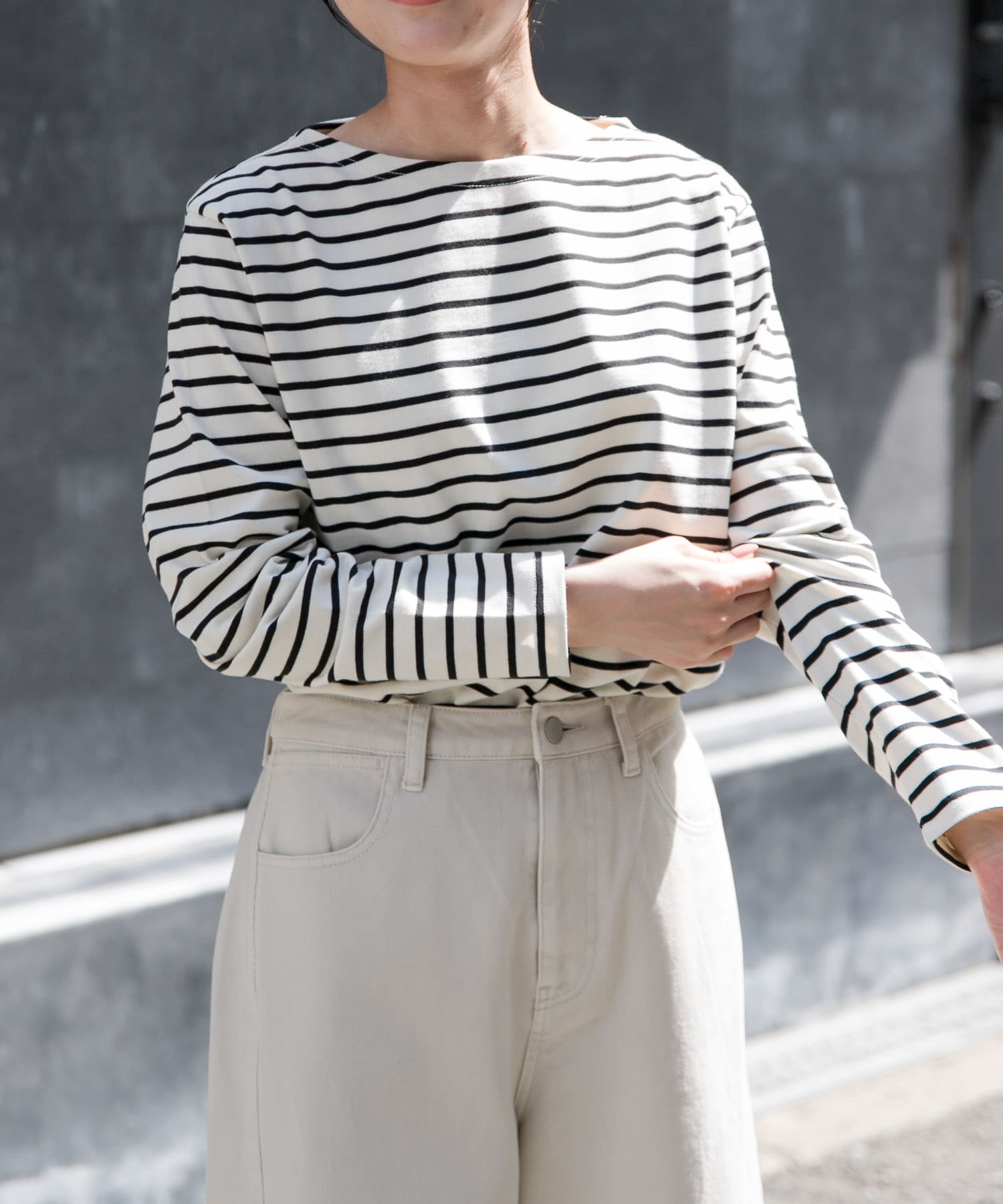 FORK&SPOON　ボートネックボーダー