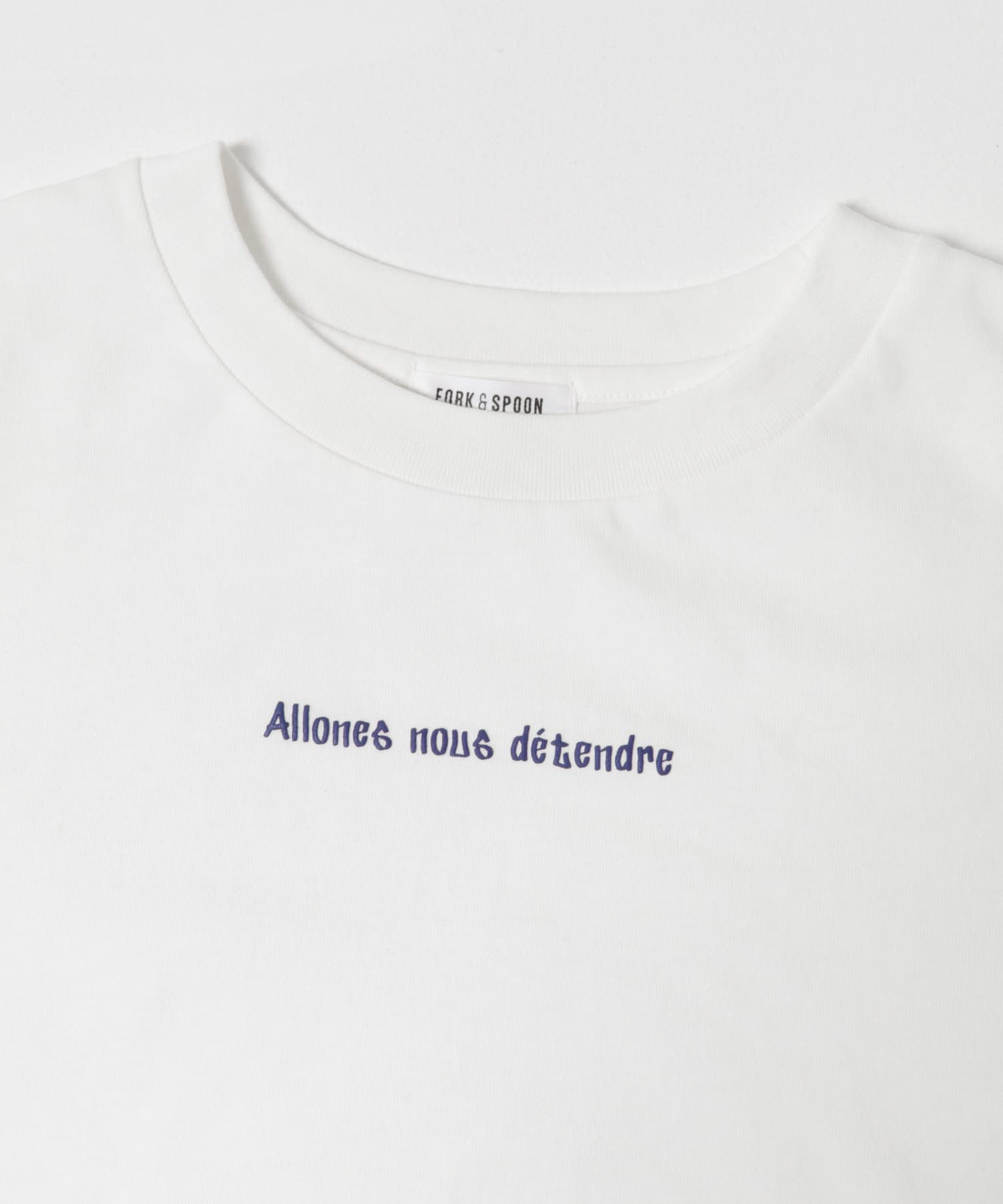 FORK&SPOON　フォームプリントロングスリーブTシャツ OFFxNVY 1