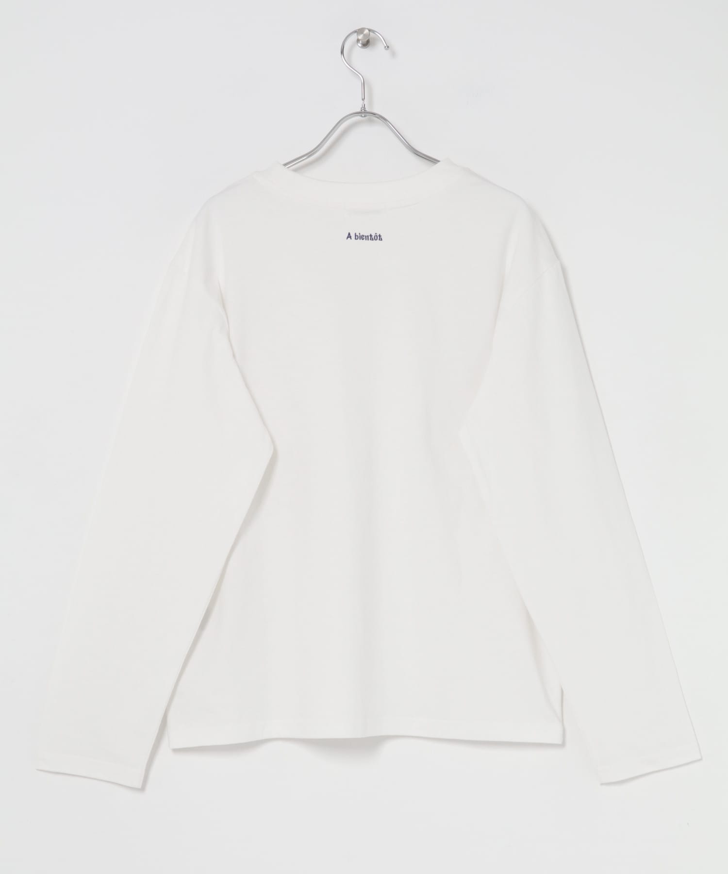 FORK&SPOON　フォームプリントロングスリーブTシャツ OFFxNVY 1
