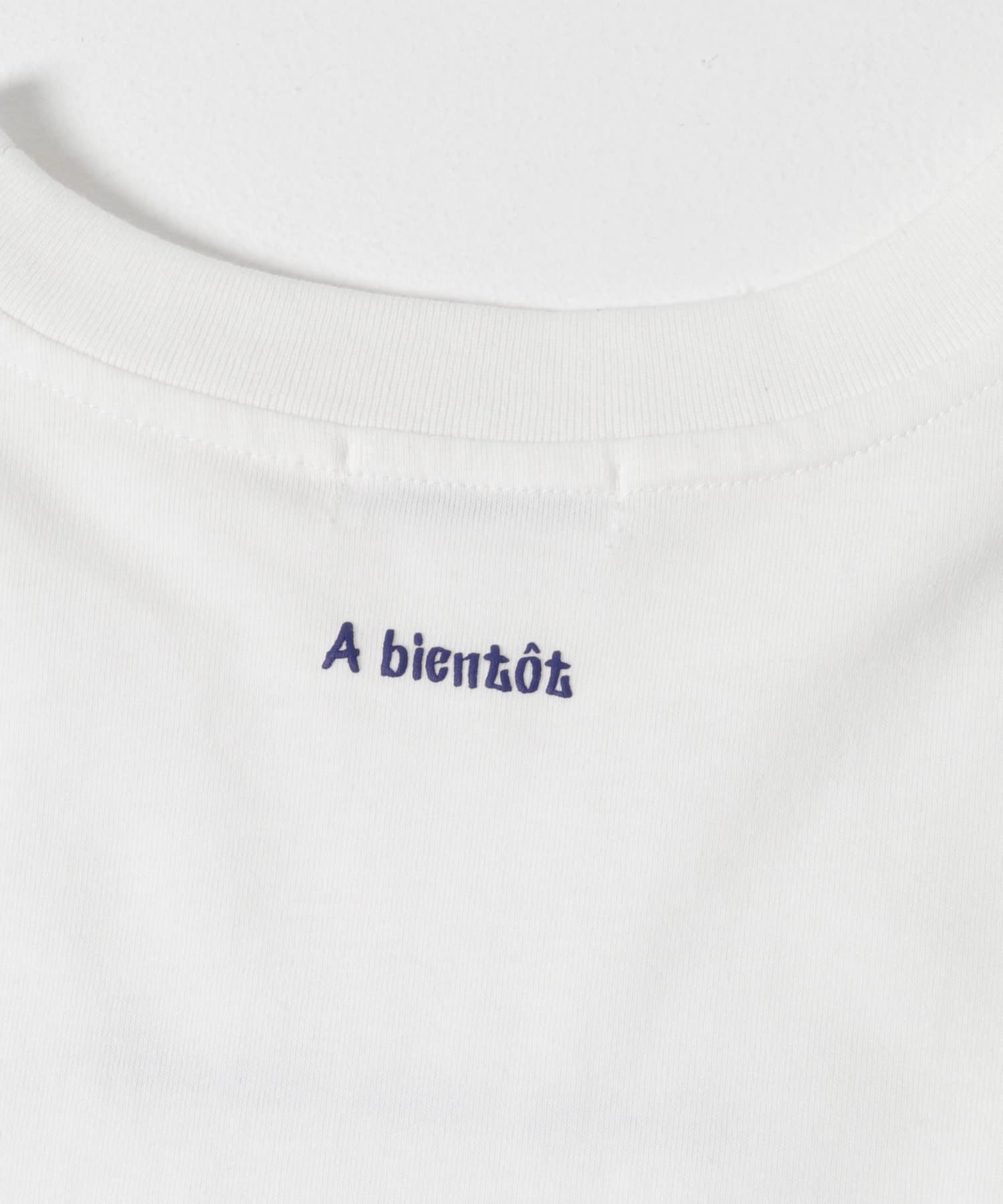 FORK&SPOON　フォームプリントロングスリーブTシャツ OFFxNVY 1