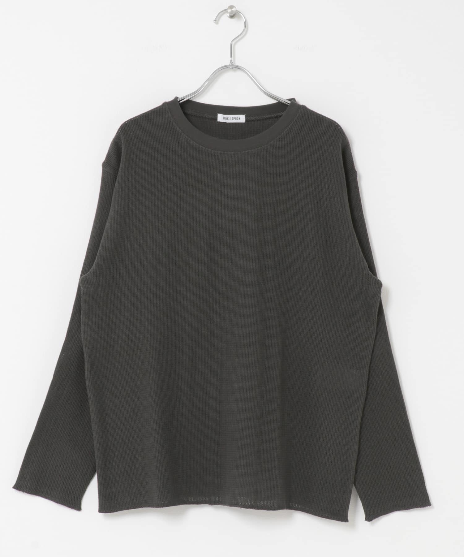 FORK&SPOON　メッシュロングスリーブプルオーバー CHARCOAL 1