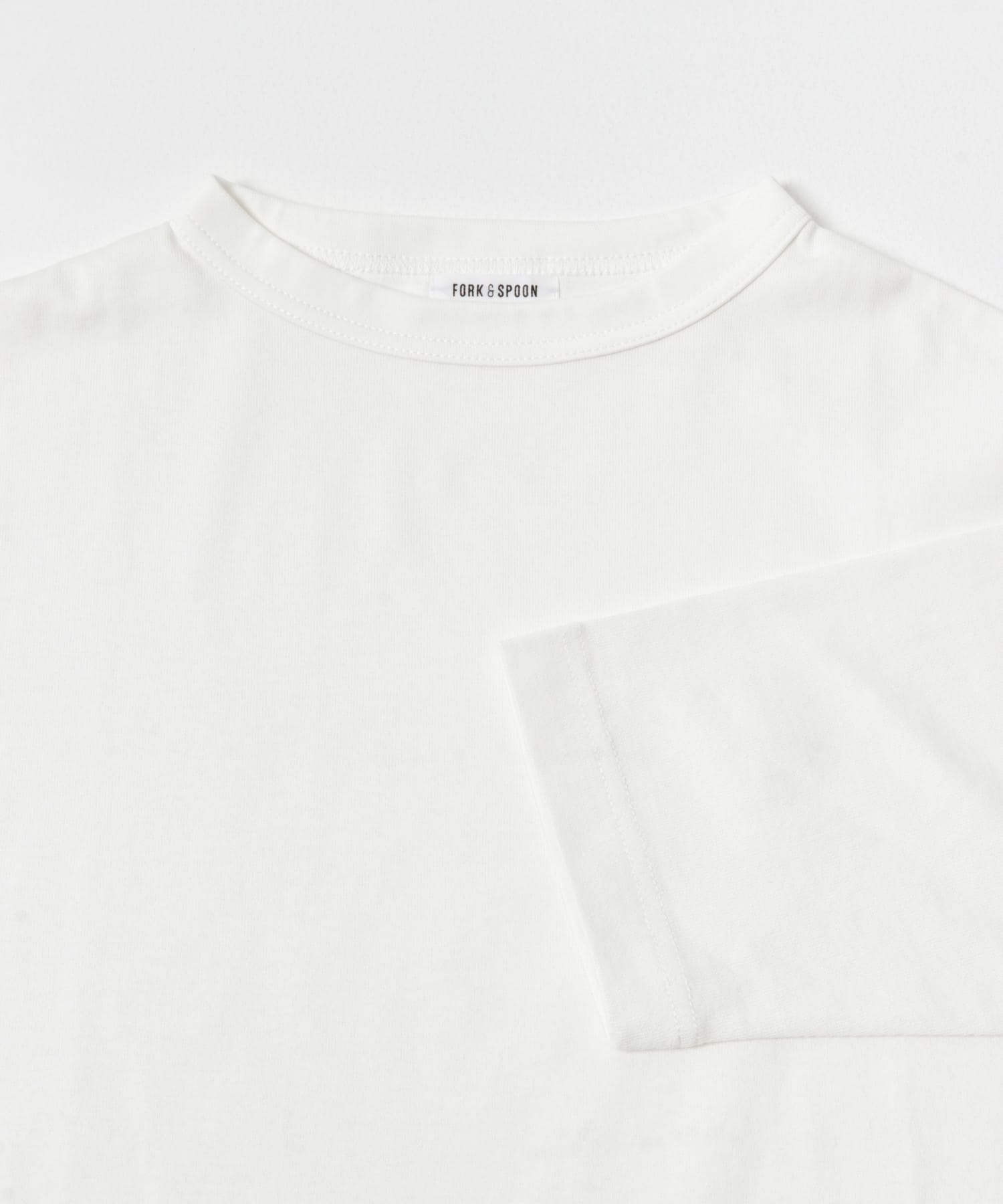 FORK&SPOON　ボトルネック8分袖Tシャツ OFF 1