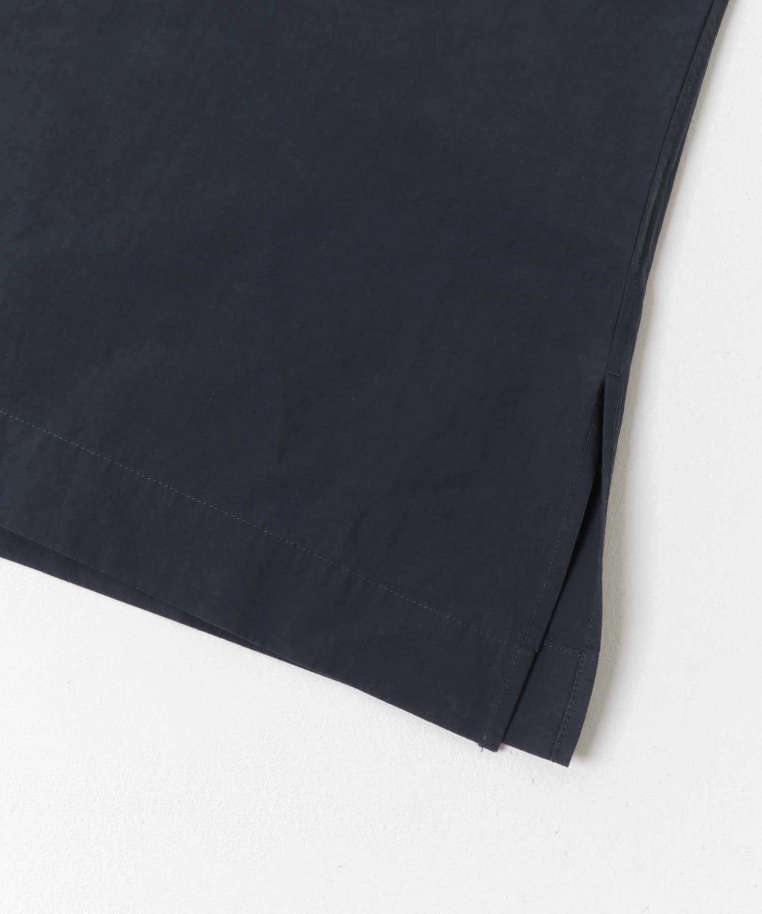 FORK&SPOON　スキッパーロングシャツ NAVY 1