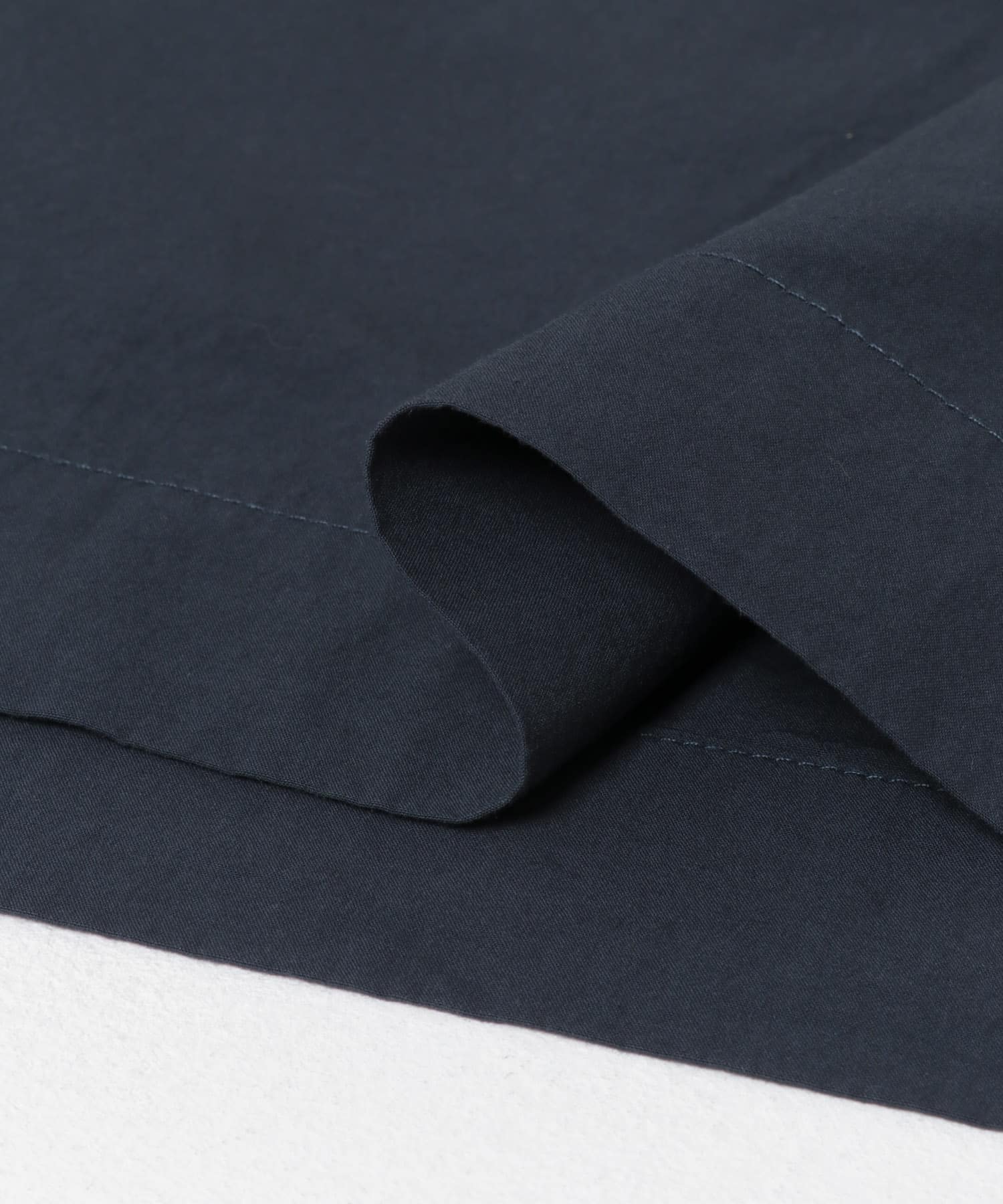 FORK&SPOON　スキッパーロングシャツ NAVY 1