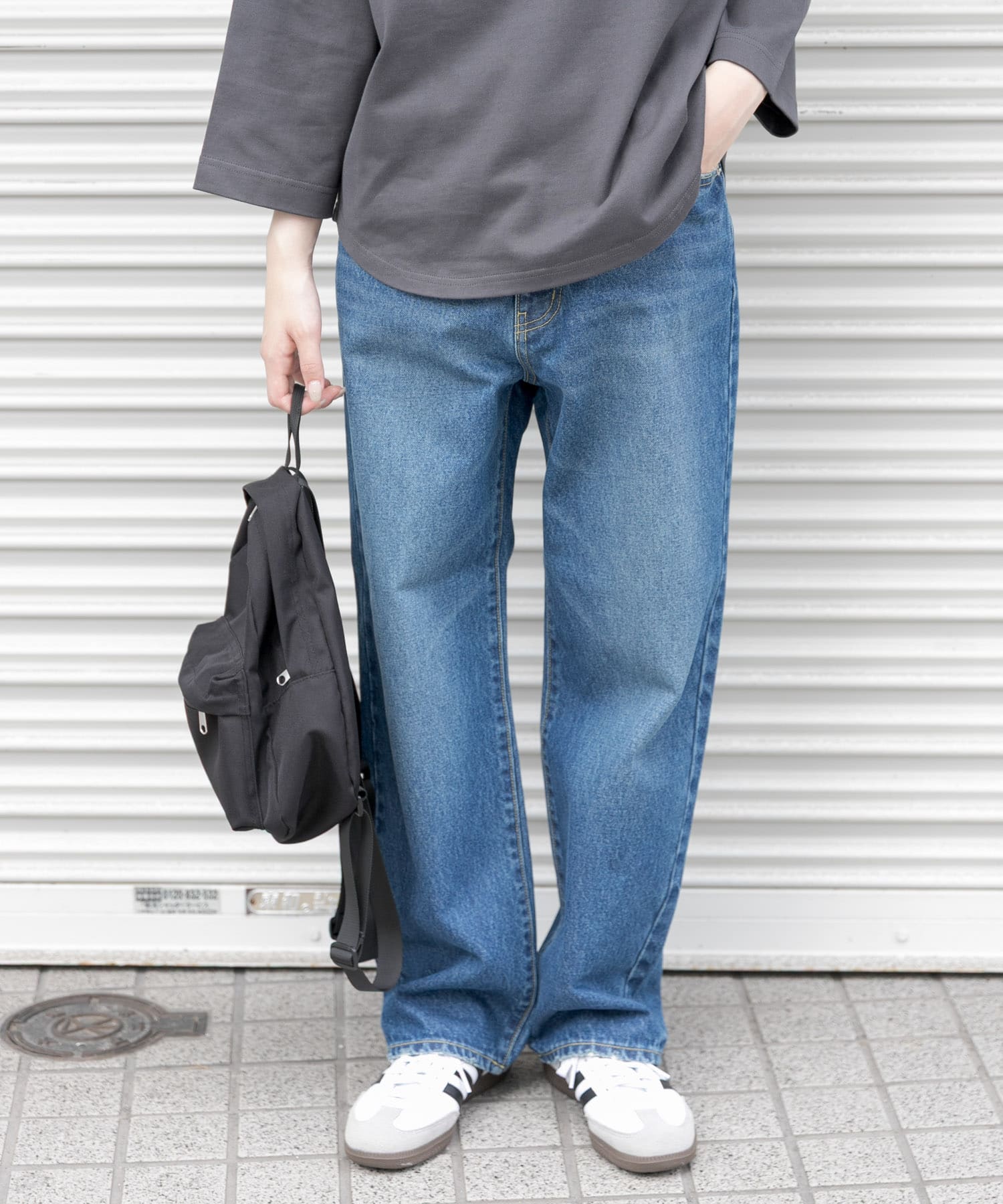 FORK&SPOON　JFデニムストレートパンツ