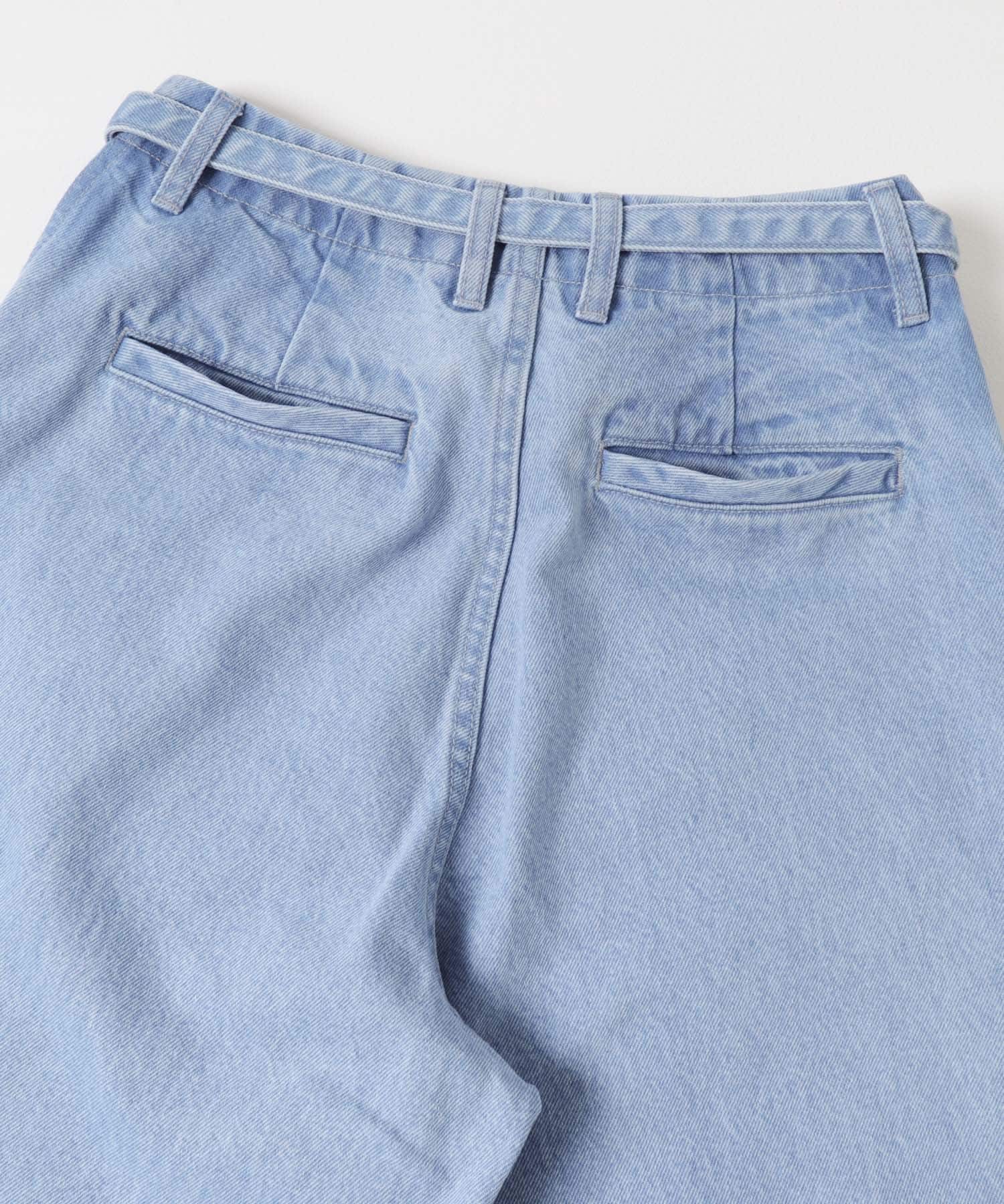 FORK&SPOON　JFデニムベルトセットルーズパンツ BLUE 1