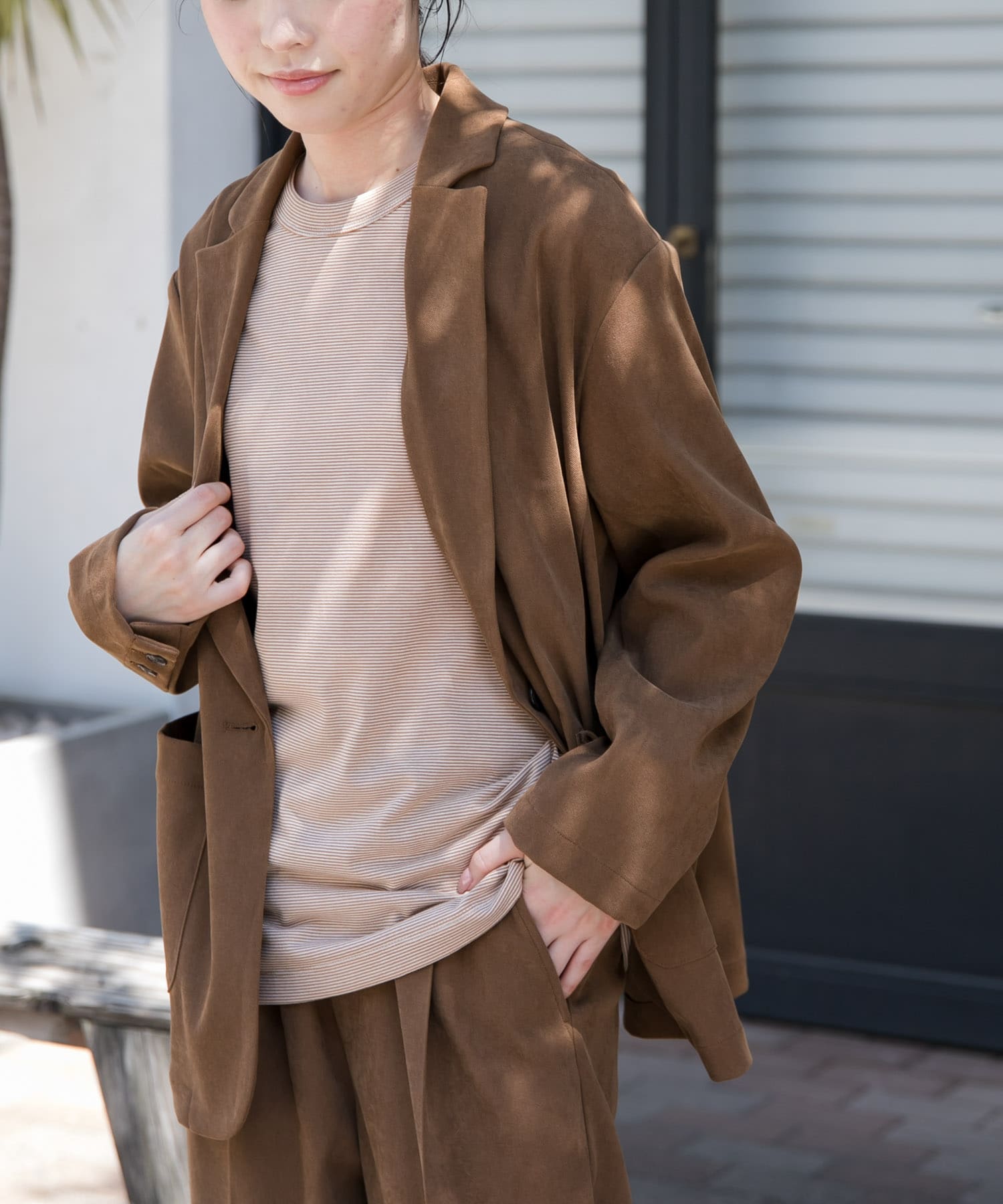 FORK&SPOON　スエードライクジャケット