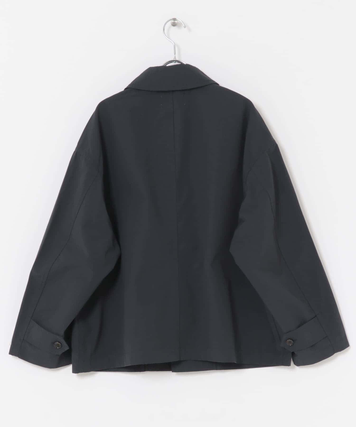 FORK&SPOON　ステンカラーショートコート NAVY 1