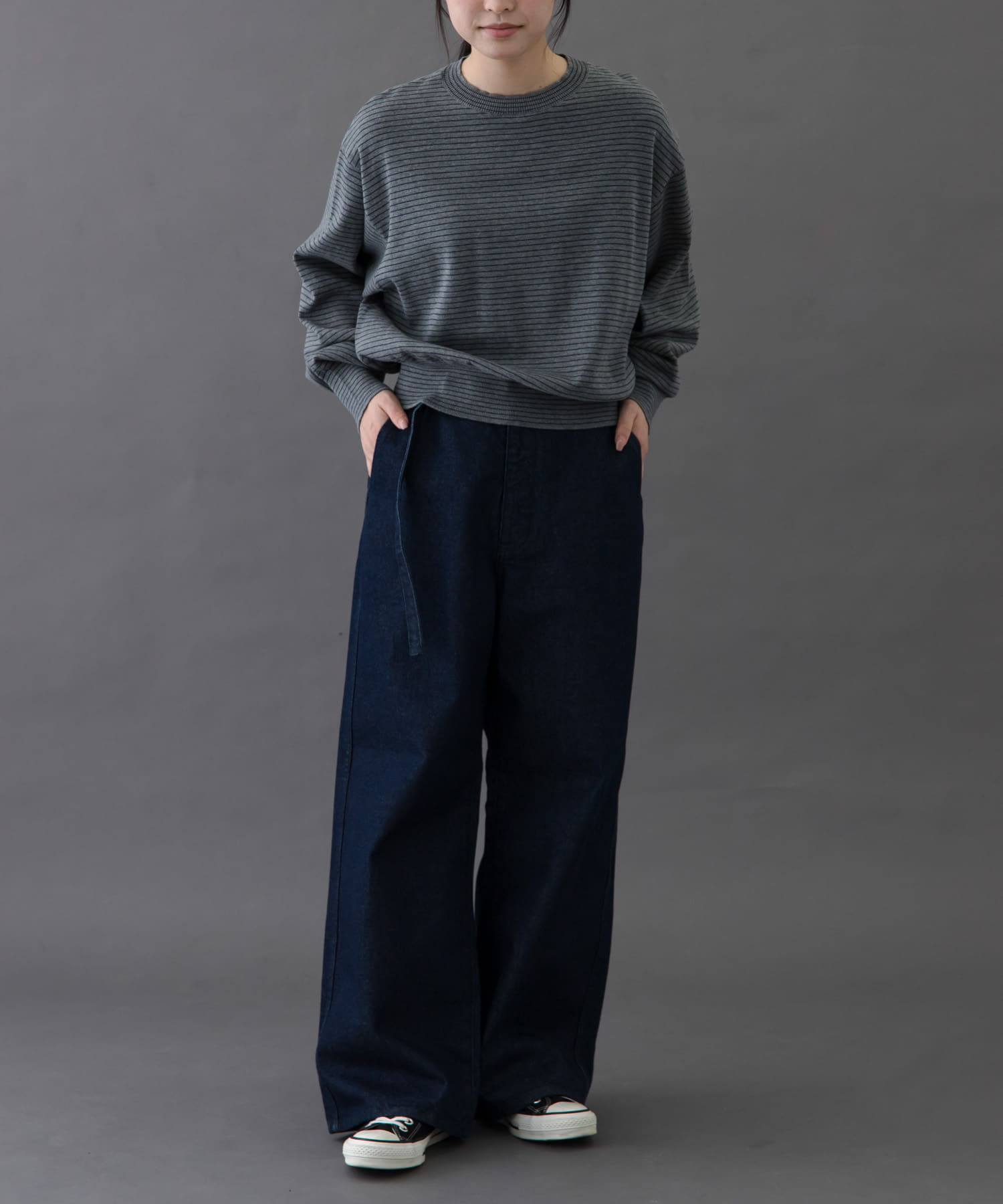 FORK&SPOON ボーダークルーネックニット(1 IVOxNVY): トップス｜URBAN