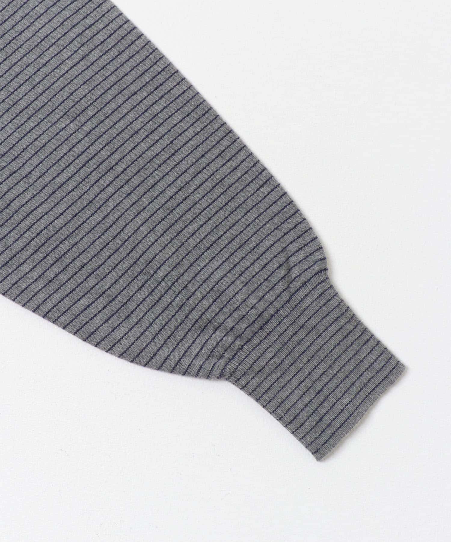 FORK&SPOON　ボーダークルーネックニット GRYxNVY 1