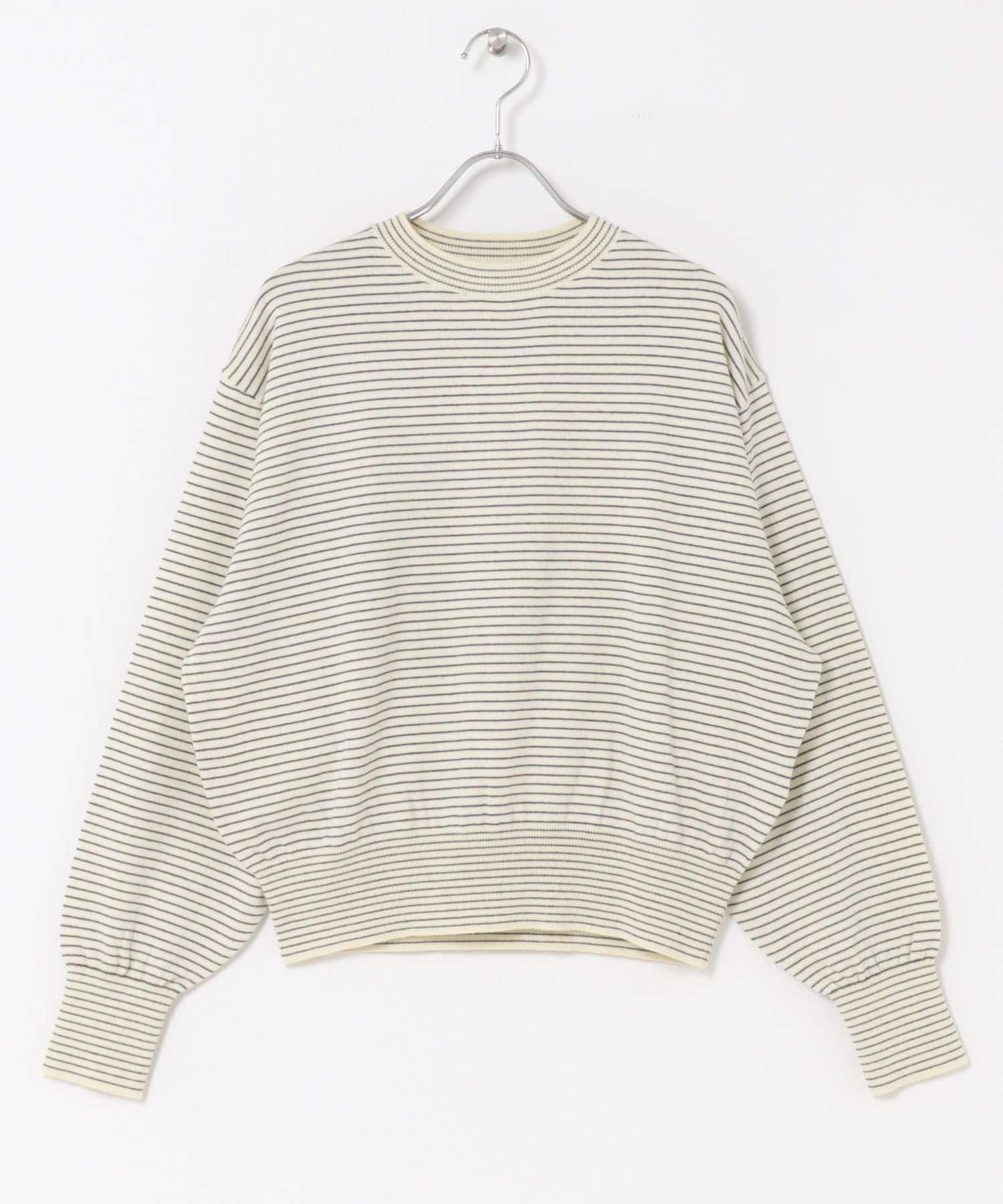 FORK&SPOON　ボーダークルーネックニット IVOxNVY 1