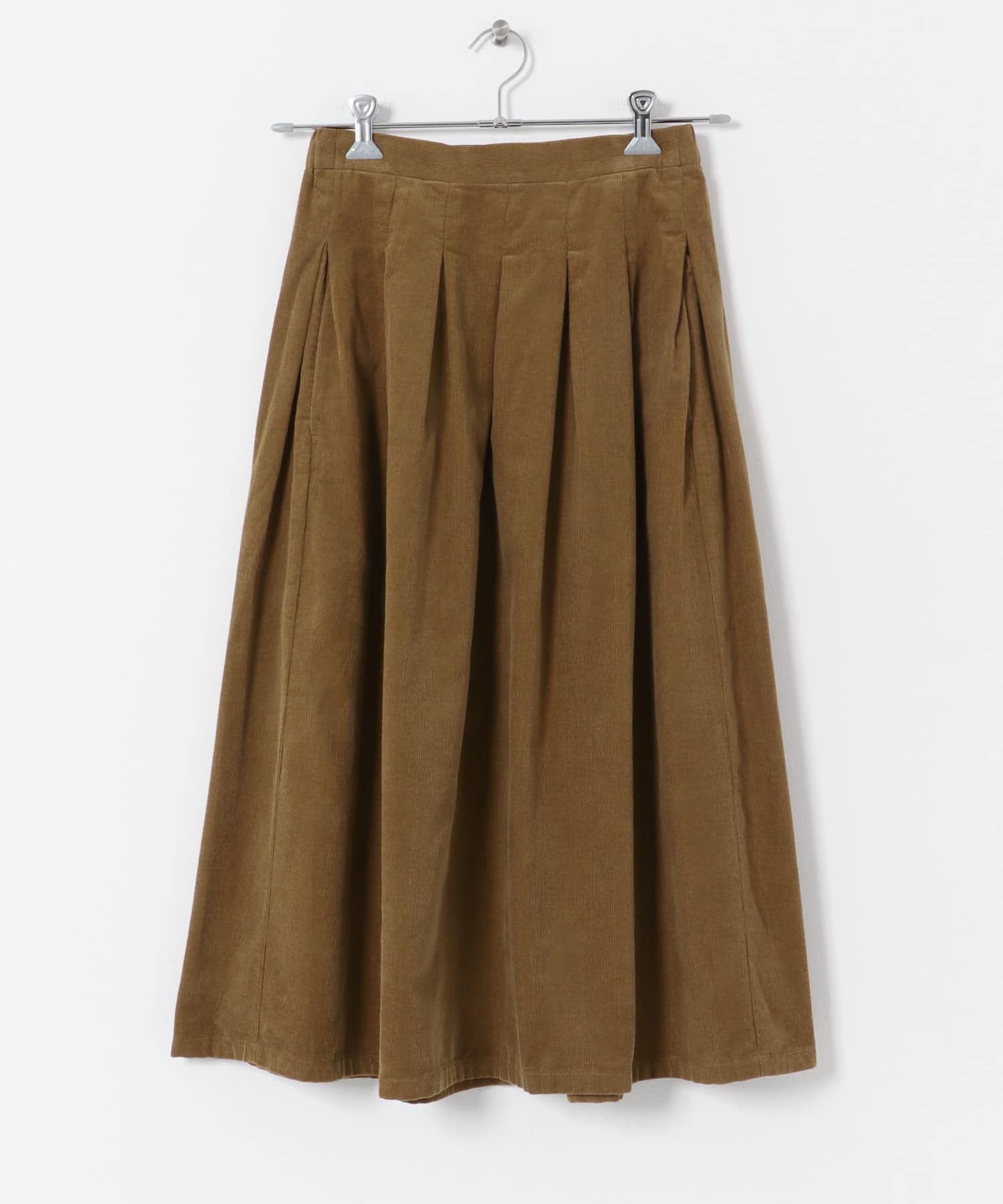 FORK&SPOON　コーデュロイスカート BROWN 1
